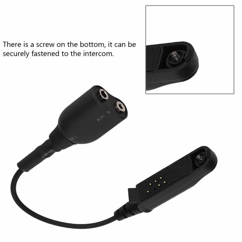 Tosuny Adattatore Cavo Audio walkie-Talkie K-Head 2Pin per BF-9700 A-58 UV-XR UV-5S GT-3WP UV-9R Plus, interfaccia K 2Pin Porta Cuffie UV-5R, Accessori