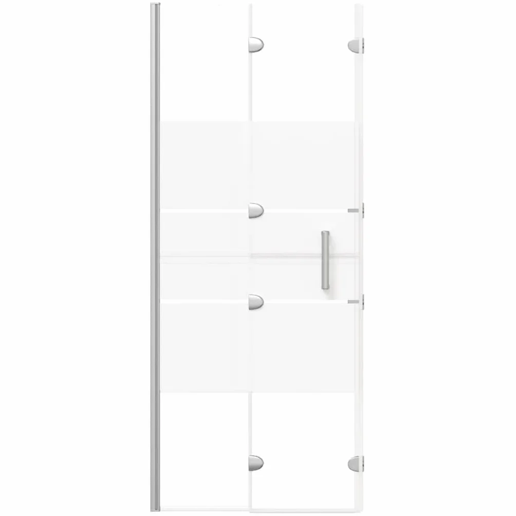 Box doccia pieghevole ESG, 120 x 140 cm, bianco, telaio in alluminio con maniglia, per bagno, paraspruzzi, guarnizioni e accessori di montaggio, adatto per bagno e impianti sanitari
