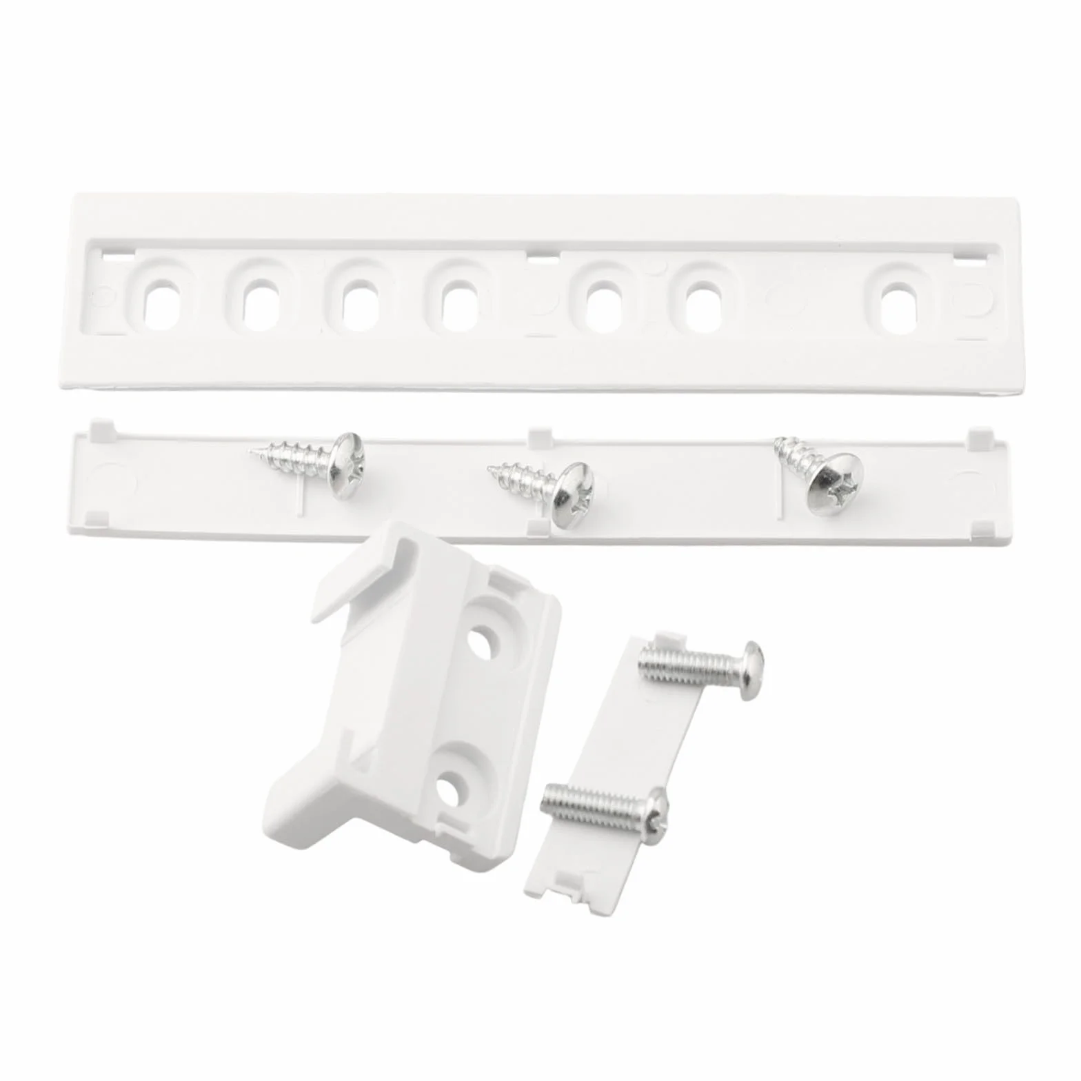 Guide scorrevoli per frigorifero da incasso bianco 15x10x5 cm plastica metallo