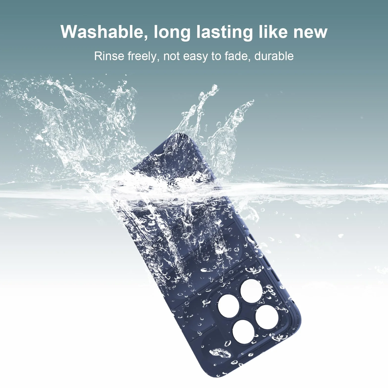 Cover per Motorola Moto Edge 70 Fusion, Custodia in Silicone Morbido TPU, Custodia Antiurto con Strato Interno in Fibra e Protezione della Fotocamera, Blu