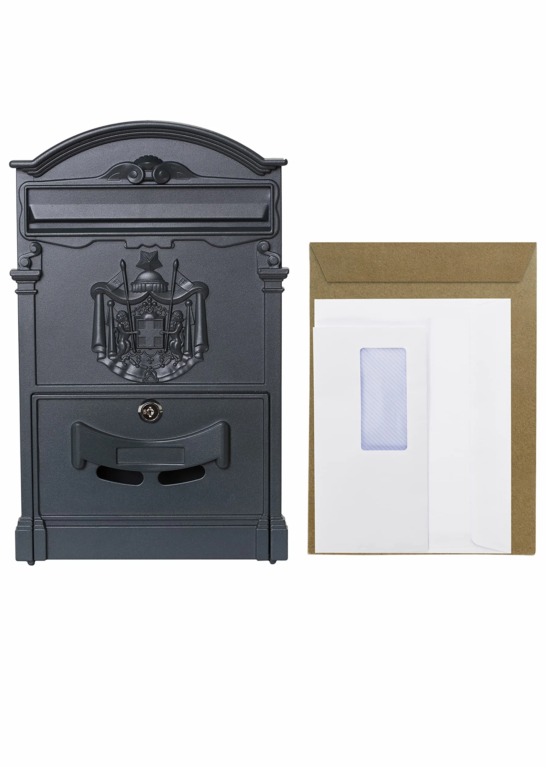 ARREGUI Residencia D-2151/GA Cassetta Postale Individuale in Alluminio, Grigio antracite, DIN A4
