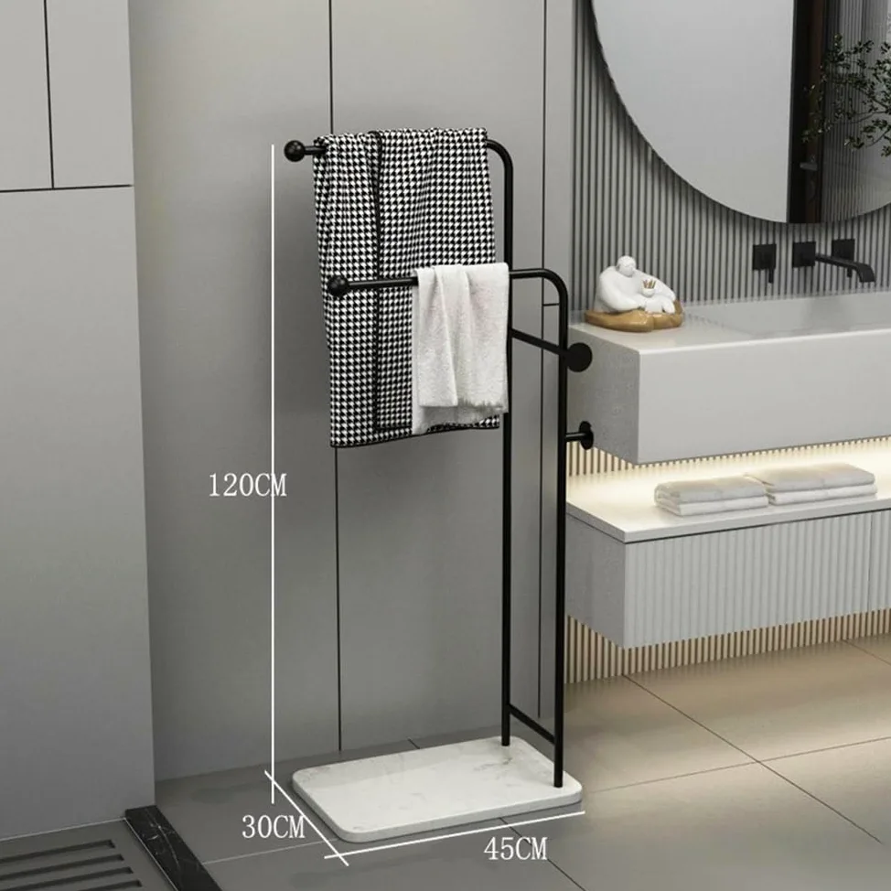Portasciugamani Autoportante Portasciugamani da Bagno Portasciugamani da Terra Portasciugamani da Bagno in Ferro Nordico Portasciugamani da Toilette Portasciugamani da Terra(Gold)