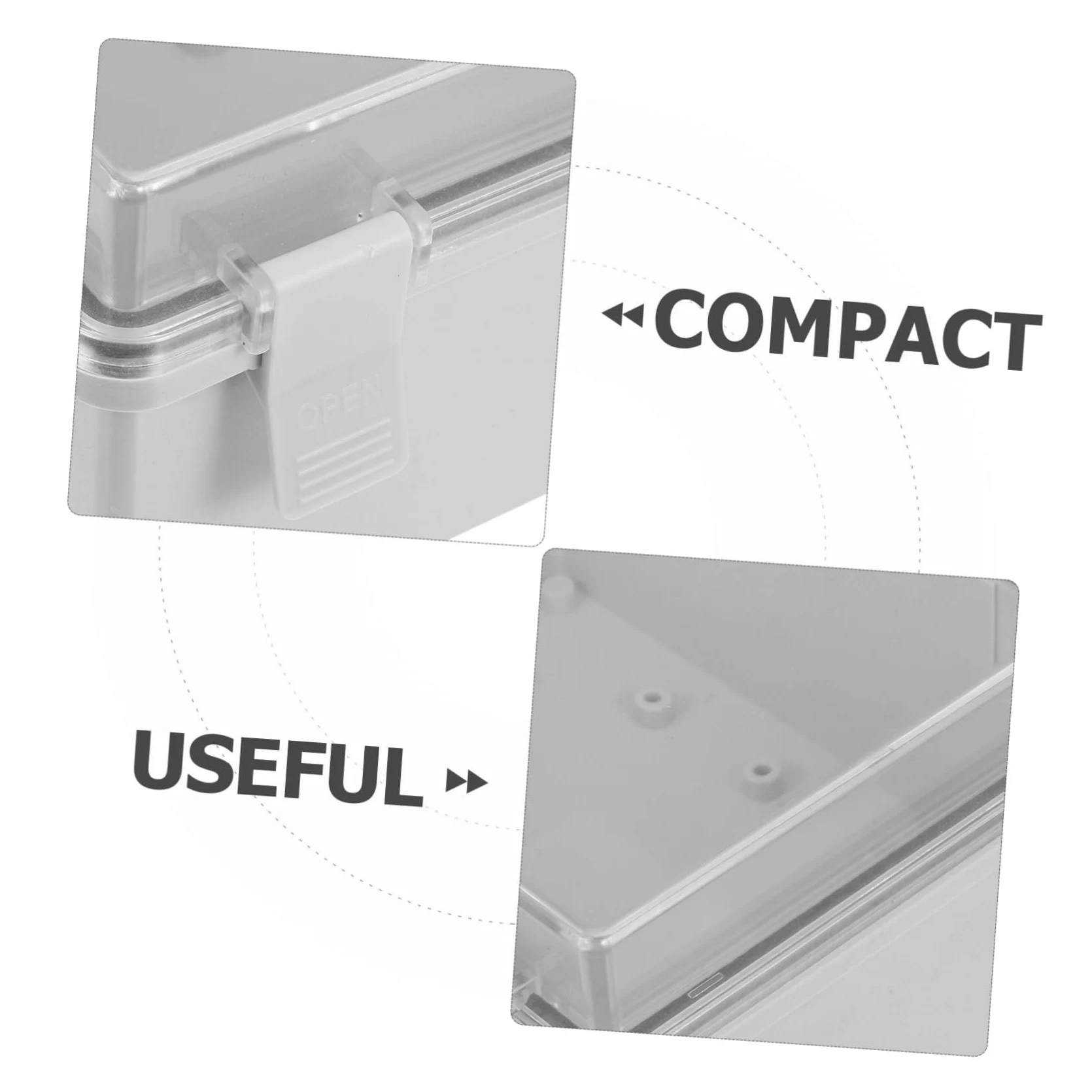 Abaodam Scatola di Giunzione Elettrica in Plastica con Protezione Affidabile e Cablaggio Facile per Progetti Elettrici Esterni 220x170x110 Mm