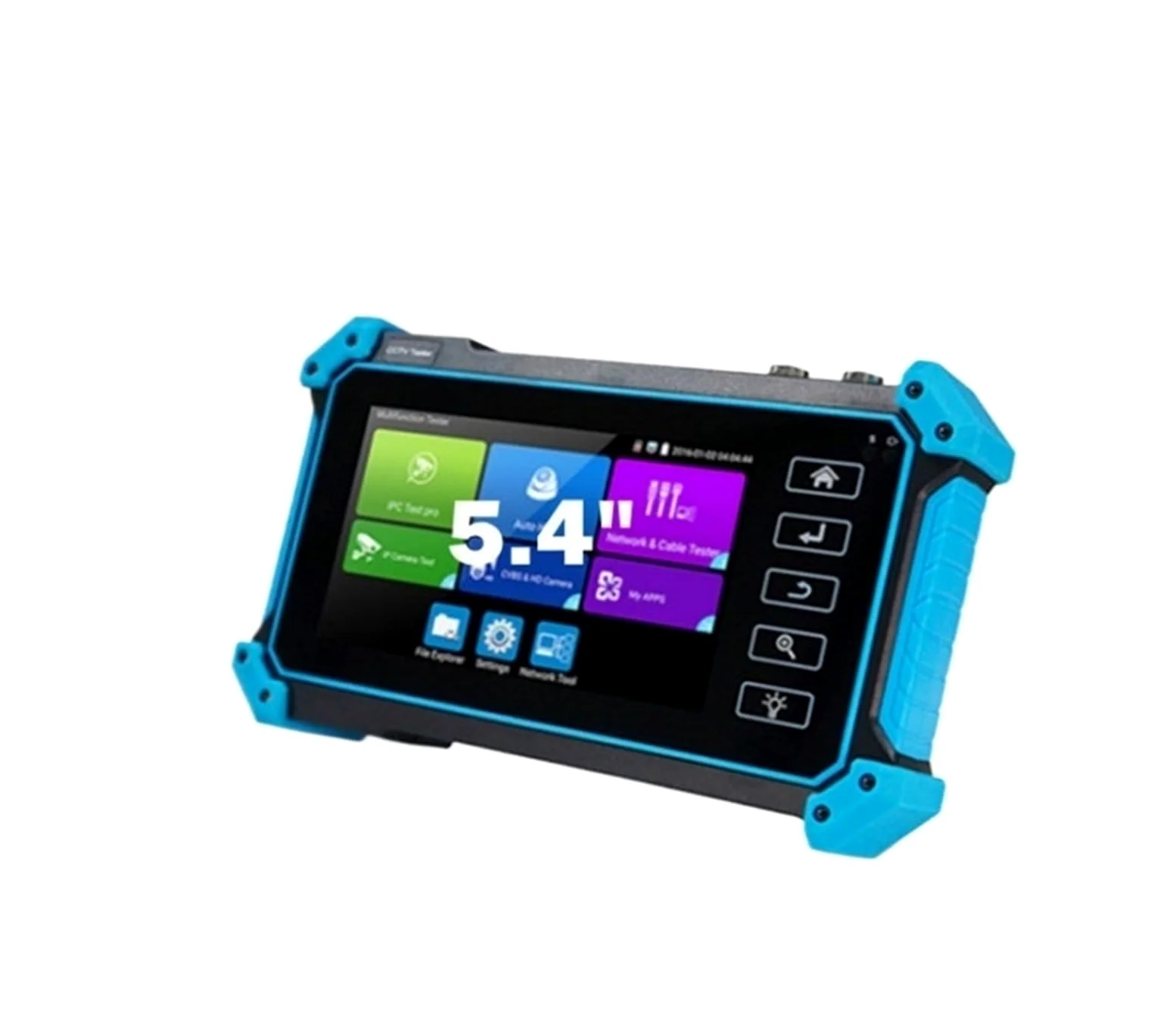 Tester CCTV Telecamera IP CCTV Tester AHD CVI TVI SDI 5 Pollici Touch 4K VGA Ingresso Sicurezza Poe IPC Tester Cftv Mini Monitor Portatile Tester rileva telecamere di rete(IPC-5100C Plus)