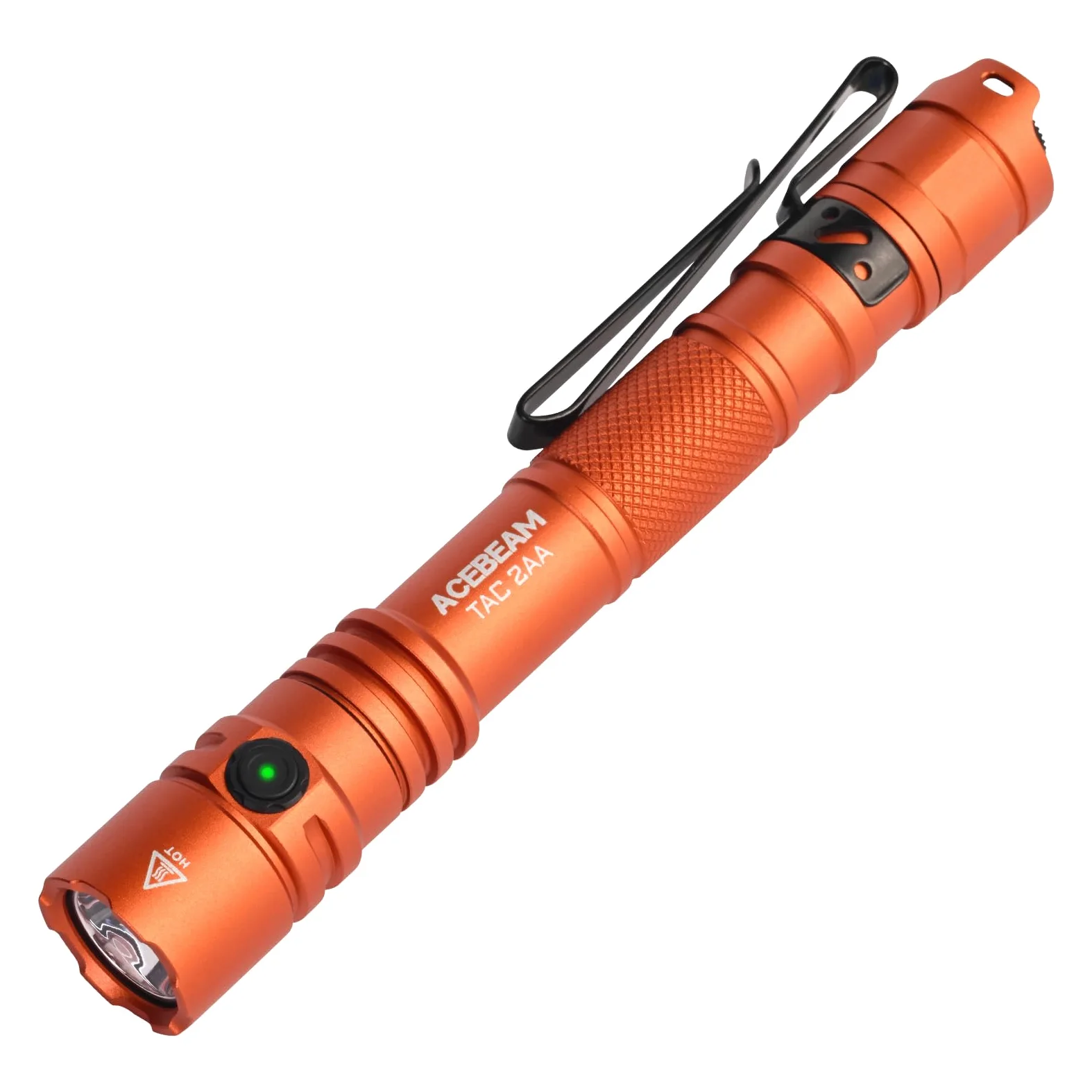ACEBEAM TAC 2AA EDC Torcia Tattica a Doppia Modalità Ricaricabile, LED Tascabile a Doppio Interruttore, 1600 Lumen, Torcia Super Luminosa per Emergenze, Casa