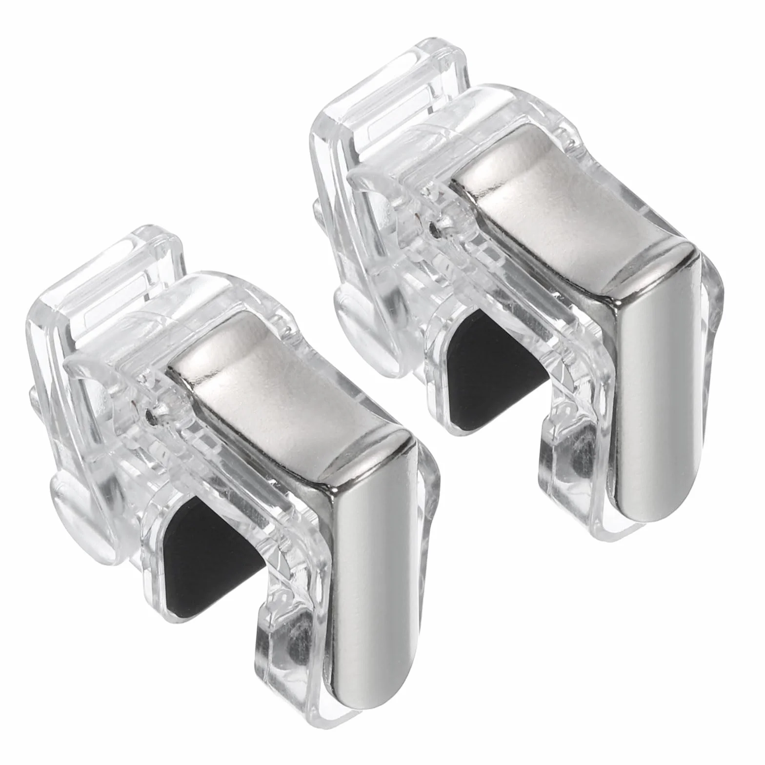 QUARKZMAN Gioco Grilletto Mobile Gioco Controller 1 Accoppia Fuoco Tasti Lega Pulsante Trasparente per 4.7-6.5" Cellulare Telefono