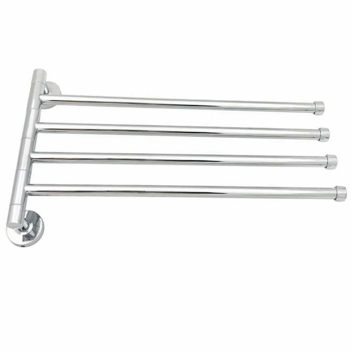 Porta Asciugamani Girevole in Acciaio Inox per Bagno e Cucina | Argento, Resistente alla Ruggine, Salvaspazio, Accessori Bagno, Lega di Zinco