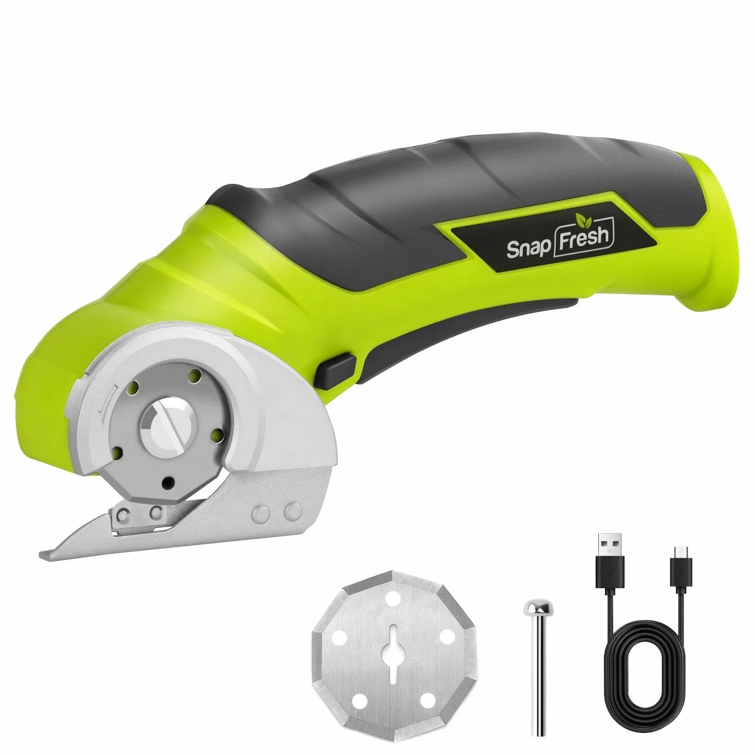 SnapFresh Taglierina Elettrica Forbici Elettriche 4V a Batteria Rotativa per Cartone Carta