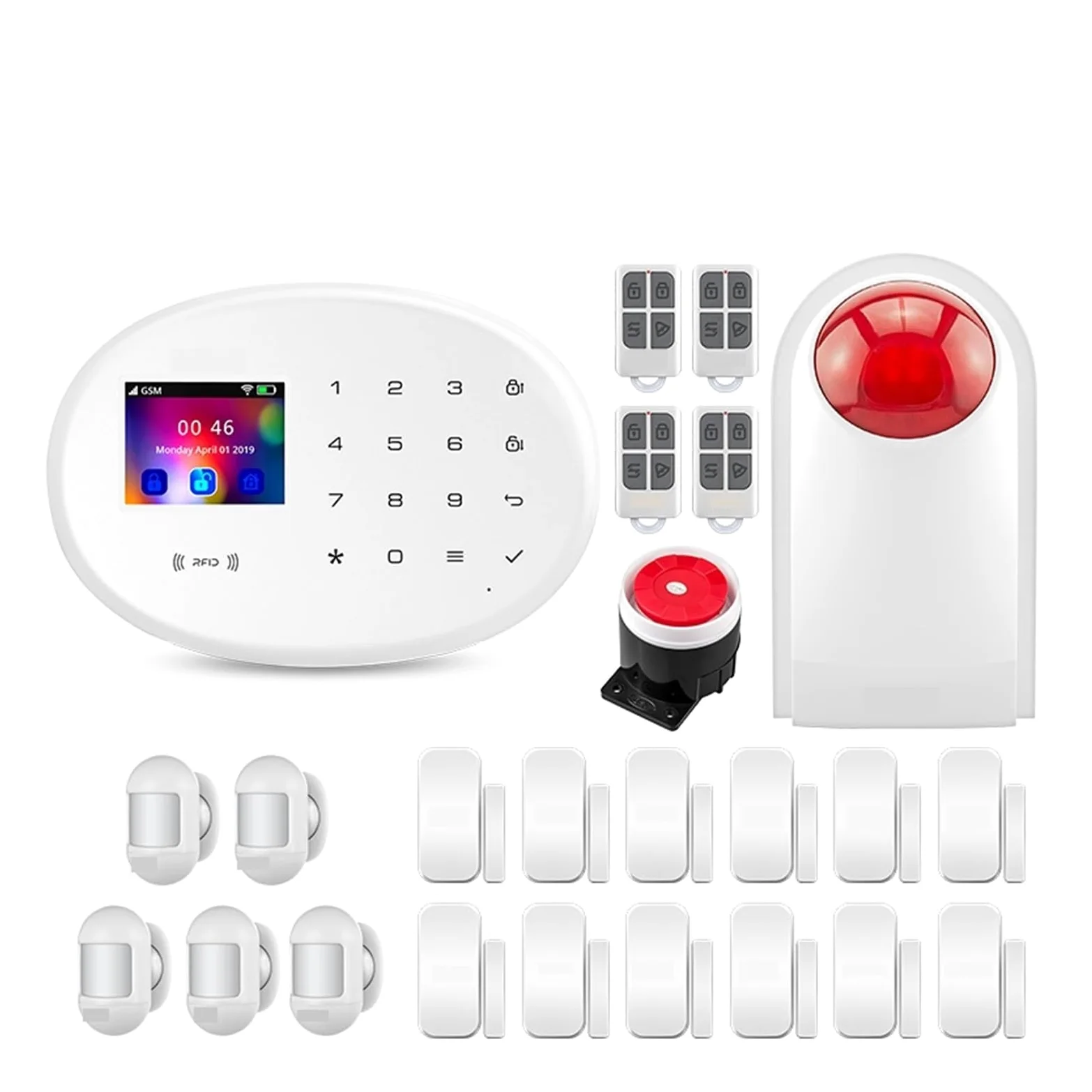 Kit di allarme WIFI 4G funzionante con APP Smart/Smart Life(KIT 2)