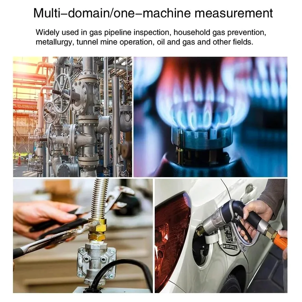Rilevatore di gas, Rilevatore di perdite gas HT601A HT601B 0-1000PPM Allarme sonoro e schermo metano naturale infiammabile combustibile per lavoro e casa(HT601A)