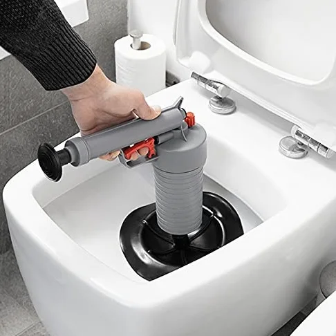 DiiZii Pistola a pressione sturalavandini,Sturatubi Ad Aria Compressa,Air Power scarico Gun, ad alta pressione potente pompa manuale Sturalavandini Opener detergente