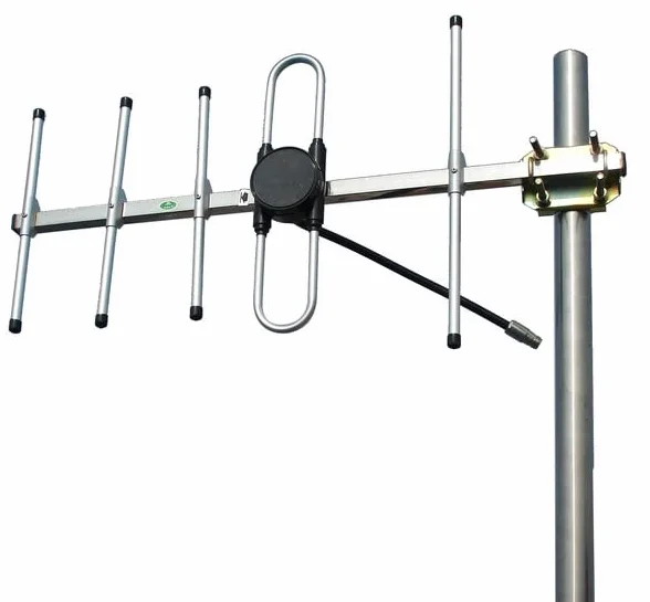 Antenna direttiva YAGI UHF CDMA 433MHz lunghe distanze 6-8dBi cavo 5 mt