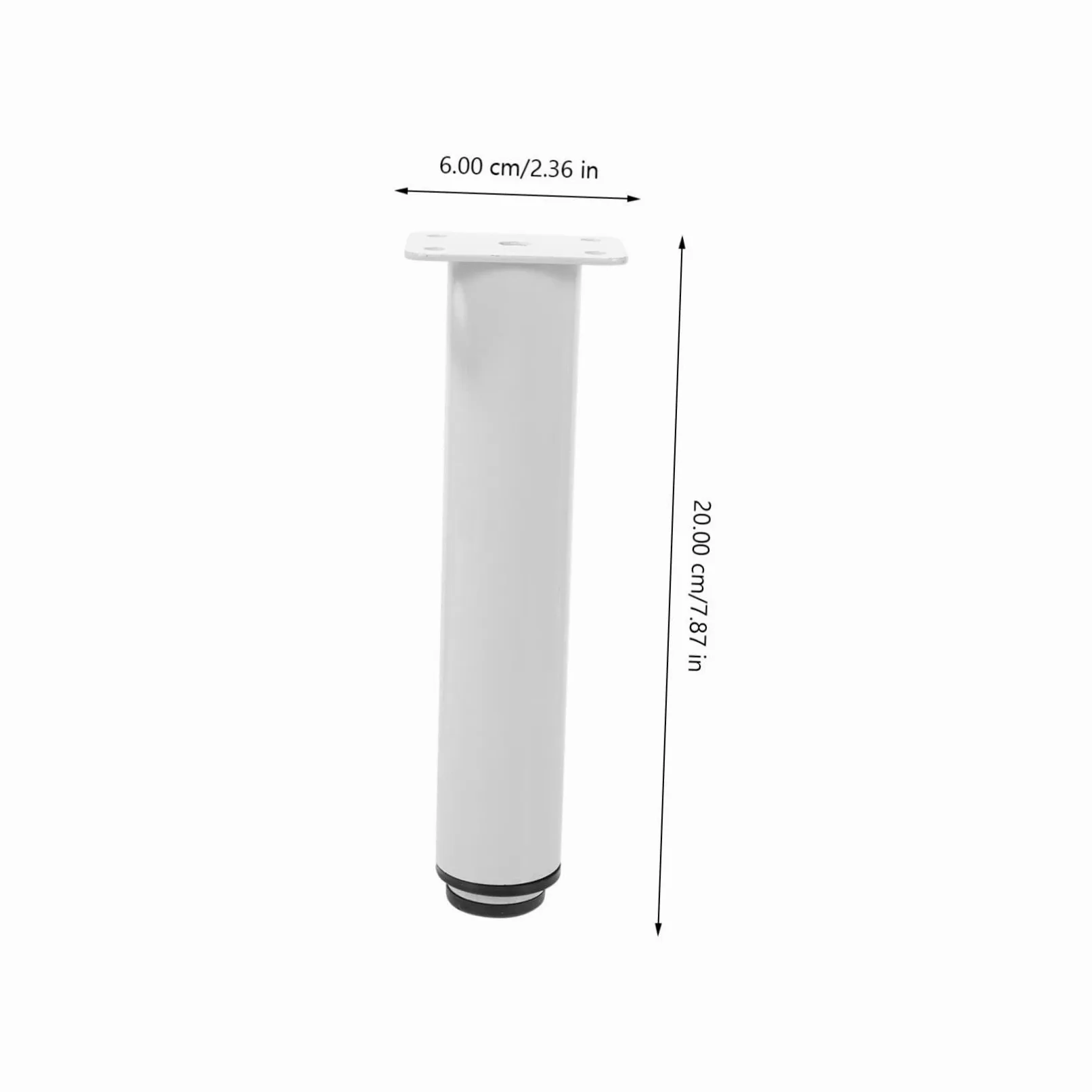 Gadpiparty Piedini Antiscivolo Mobili e Regolabili in Ferro per 2 Pezzi Bianco Resistenti All’usura, per Armadi e Mobili Fai da Te