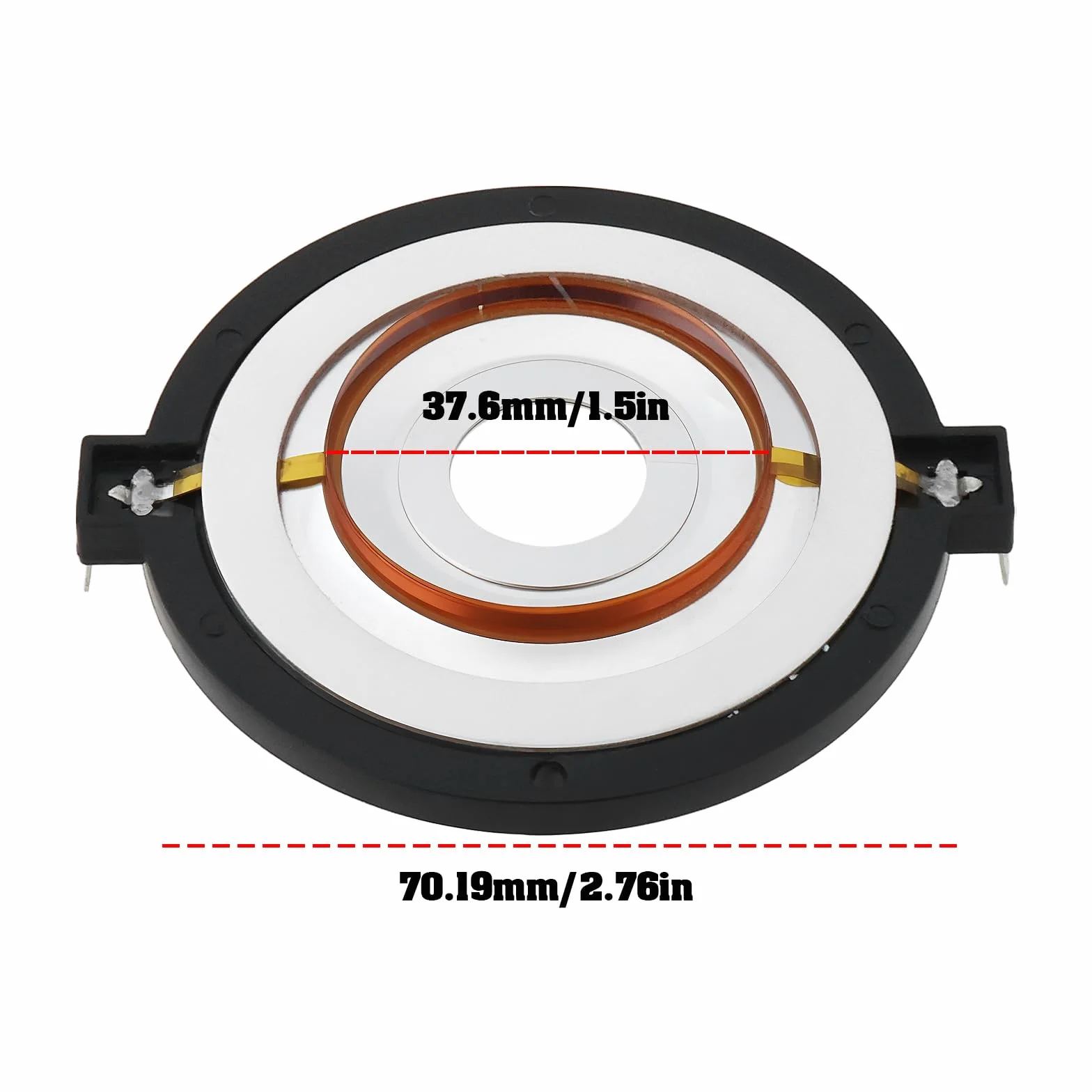 SG Store Tweeter A Membrana In Titanio ATV-4053 8 Ohm 2,76 Pollici Compatibile Con AudioPipe Tweeter A Proiettile