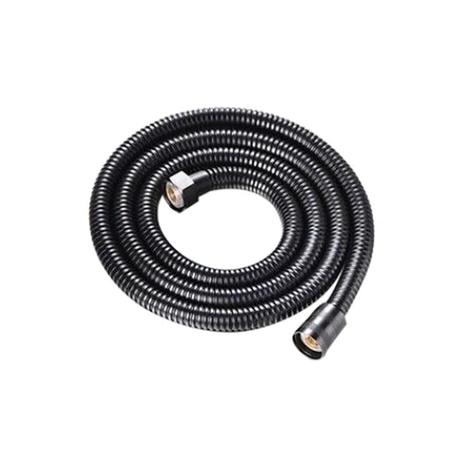 Soffione doccia regolabile a 5 modalità, alta pressione, grande portata, soffione doccia portatile con massaggio a pioggia, argento e nero(1.5M Black Hose)