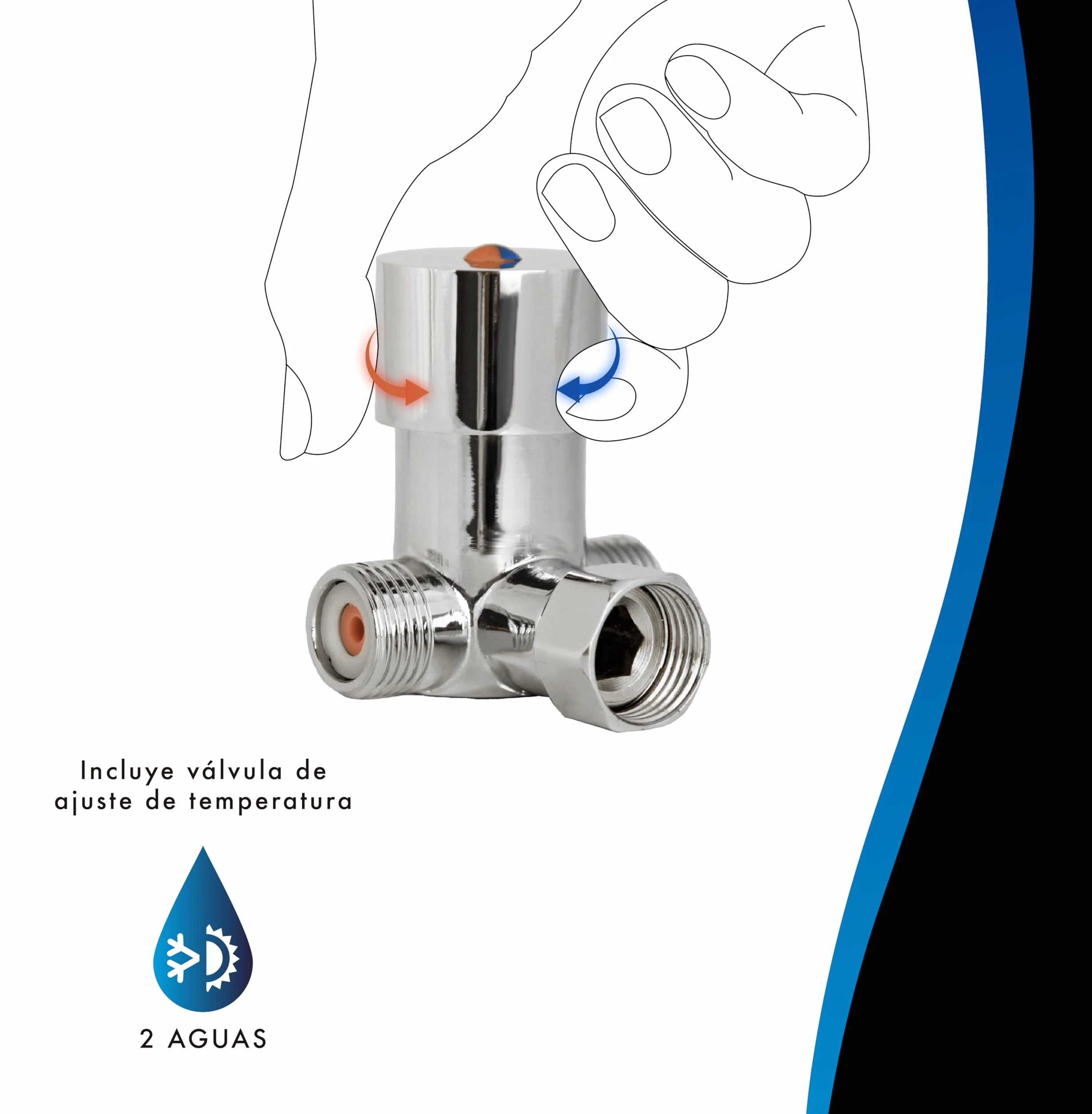 Rubinetto elettronico basso con sensore a infrarossi senza contatto 2 acque premiscelatore regolabile calda fredda ottone cromato per lavabo bagno