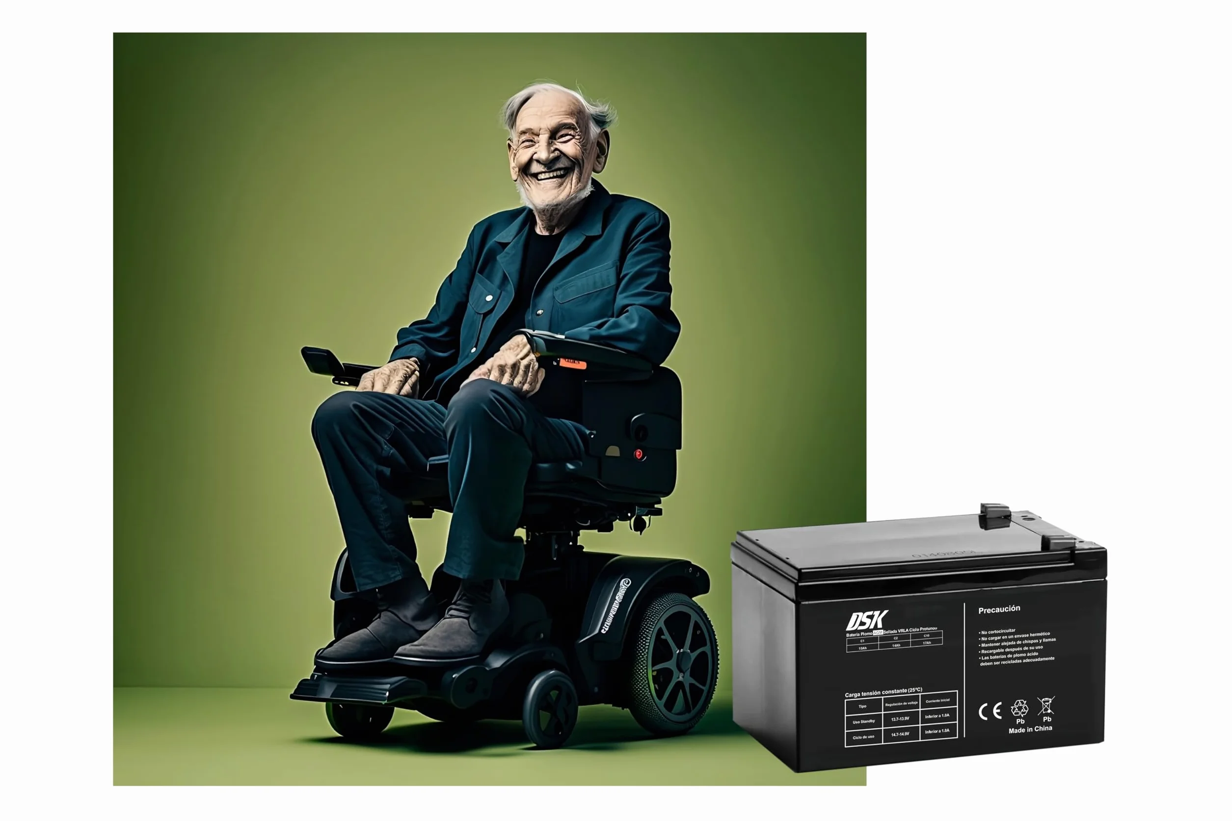 Batteria al piombo sigillata AGM ricaricabile 6V 4,5Ah per allarmi giocattoli recinzioni