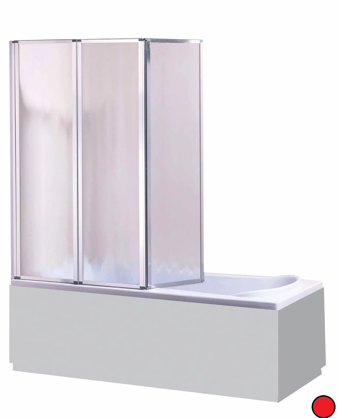 PARETINA VASCA DF/7 METACRILATO ALTEZZA 140X130 BIANCO