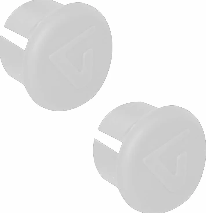 Tappi Manubrio Bici da Corsa Plastica Vintage Epoca Bianco 2x
