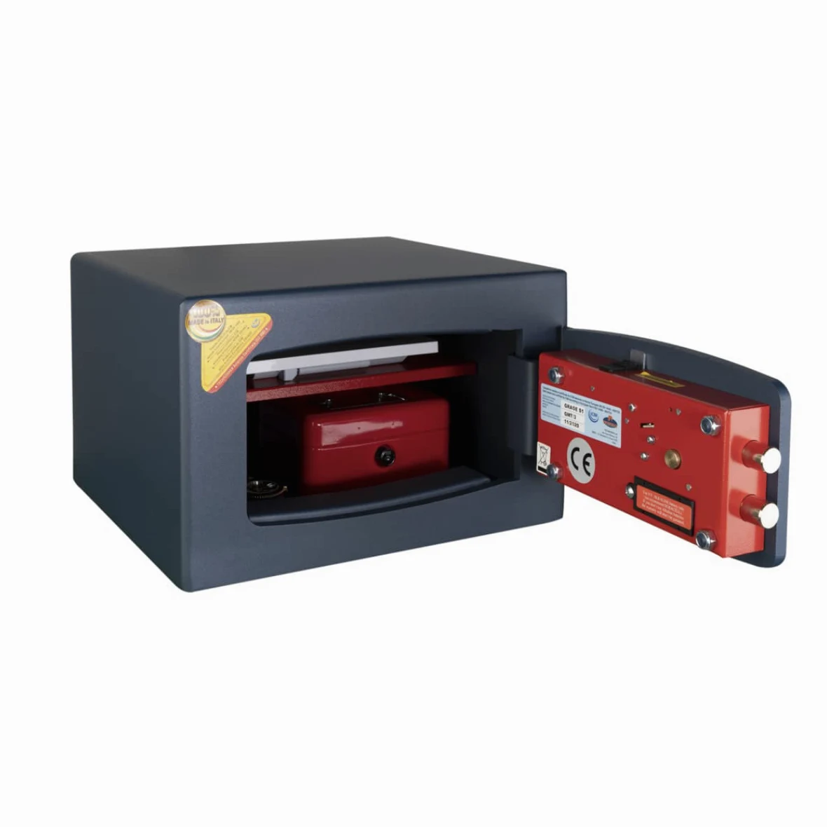 Technomax, Cassaforte a mobile, Gold Moby Trony, modello GMT/3, Apertura a combinazione elettronica digitale, Dimensioni mm. 220 (H) x 350 (L) x 300 (P)