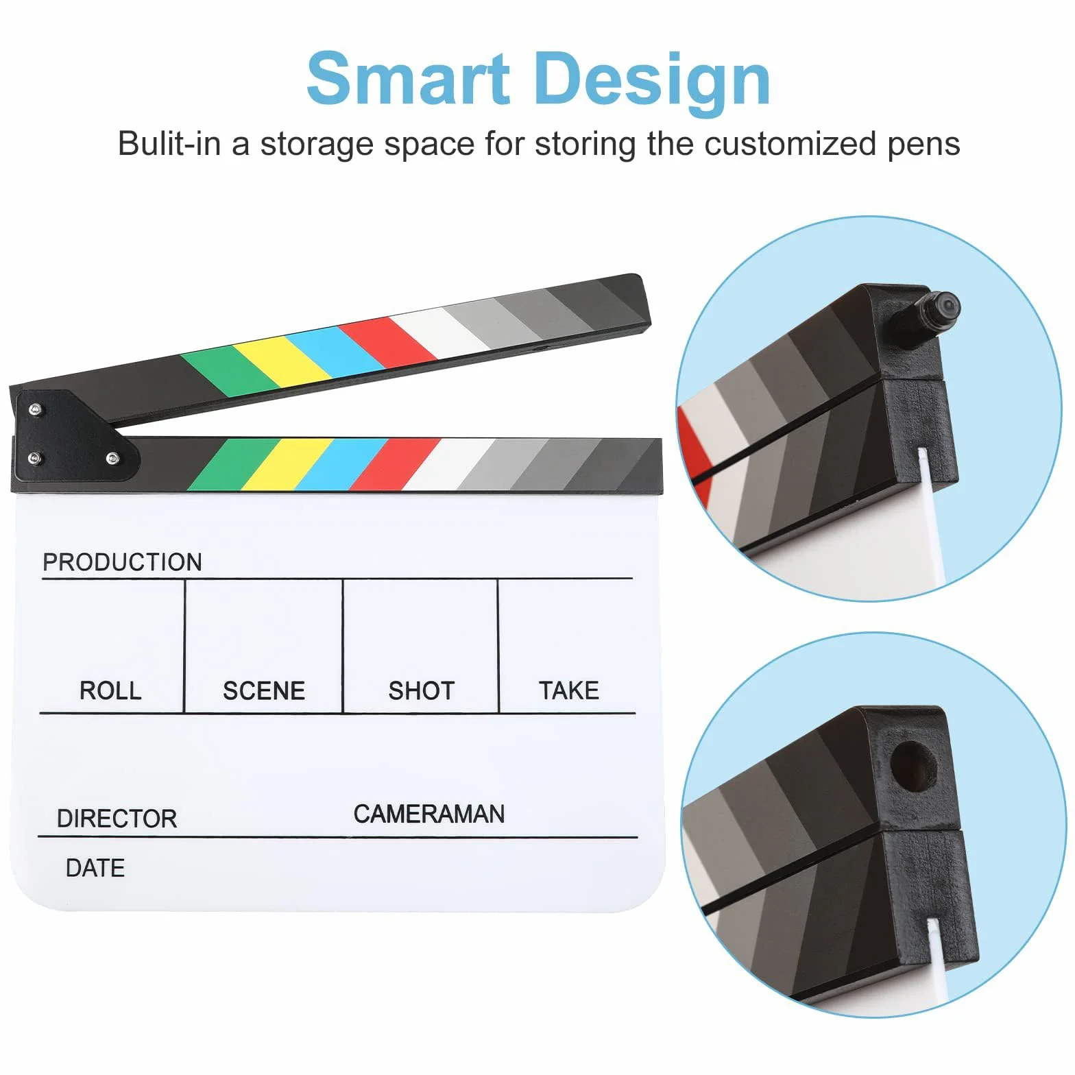 Ciak Cinematografico,Cinematografico di Film Clapper,30x25cm Acrilico Film Clapperboard,Regali per Cinefili,Cinema Gadget,Accessori Regista,Cinematografico per Programmi TV,Vlog