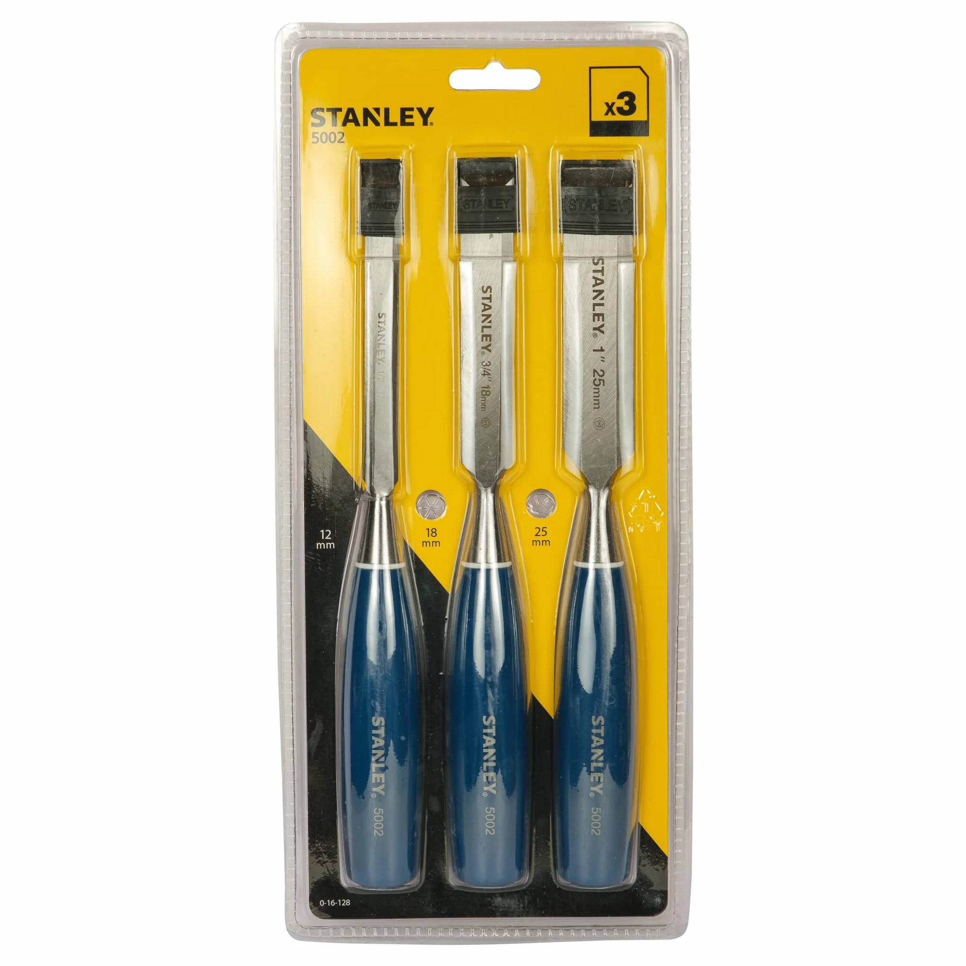 STANLEY Scalpello Serie 5002 Set di 3 Pezzi