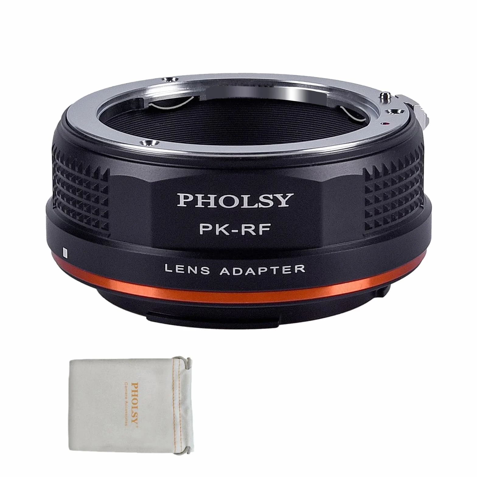 PHOLSY Manuale Adattatore per Lente: Compatibile con Obiettivi Pentax K e Corpo Fotocamera Canon RF (EOS R-Type), PK su RF