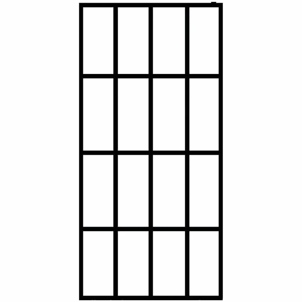 Parete doccia walk-in in vetro di sicurezza trasparente, 118 x 190 cm, con profilo in alluminio e asta di supporto regolabile in acciaio inox per paraspruzzi e stabile box doccia in bagno