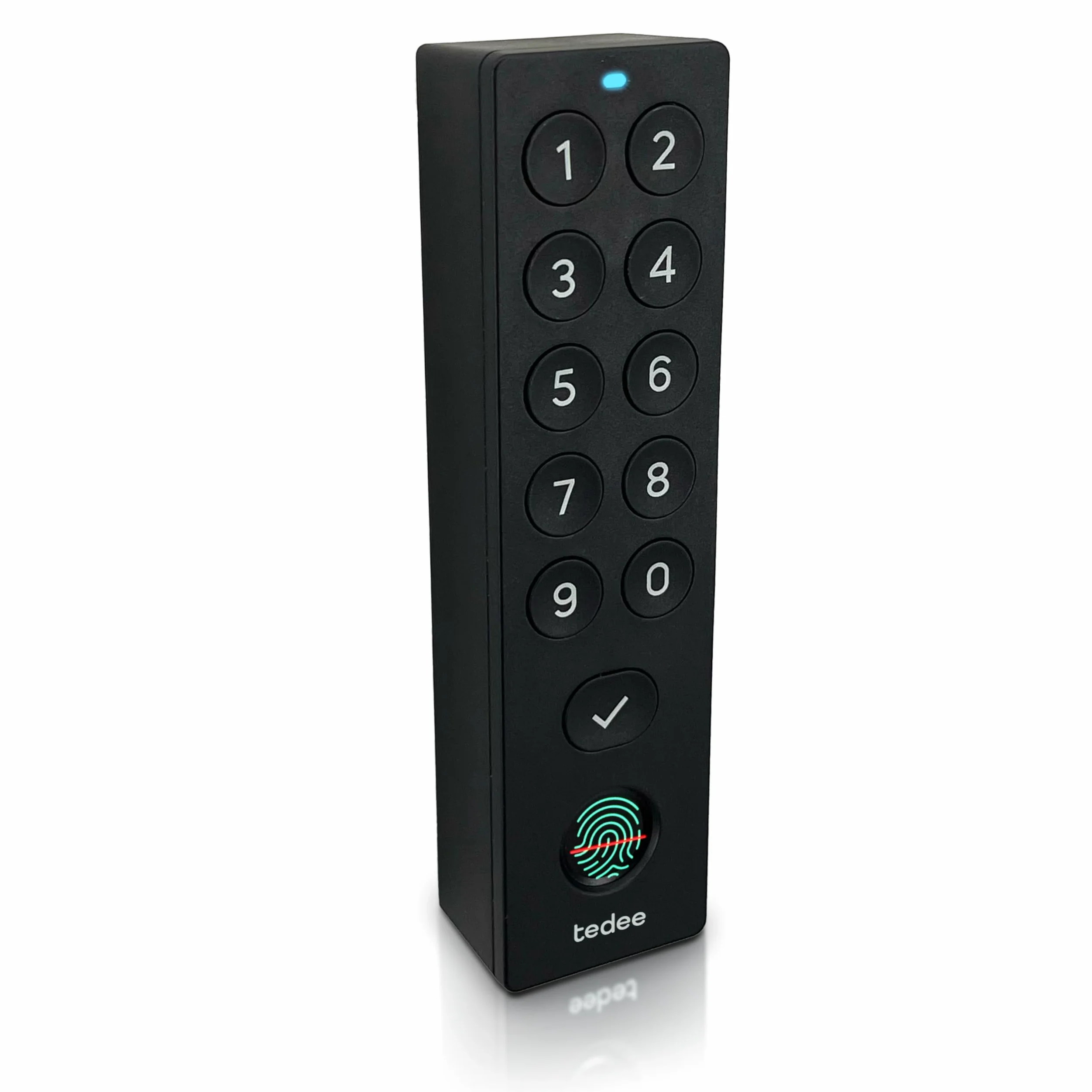 tedee GO2 Alu Serratura Smart WiFi con Impronta Digitale e Accesso Remoto | Sblocco Automatico | Serratura Elettronica Senza Cambio Cilindro | Compatibile con Matter, Alexa, Google Home, Apple HomeKit