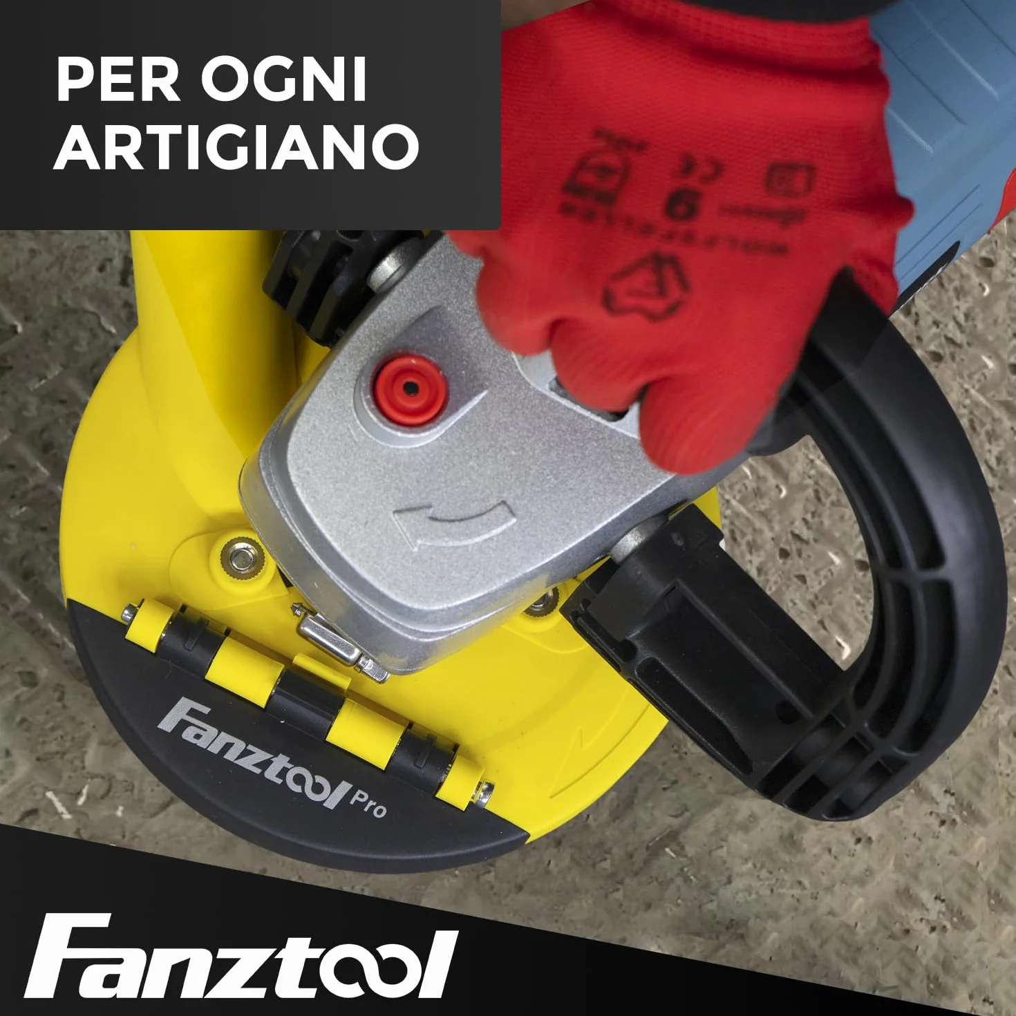 FANZTOOL Nuova Cuffia Aspirazione Smerigliatrice con Mola a Tazza Diamantata 125 mm