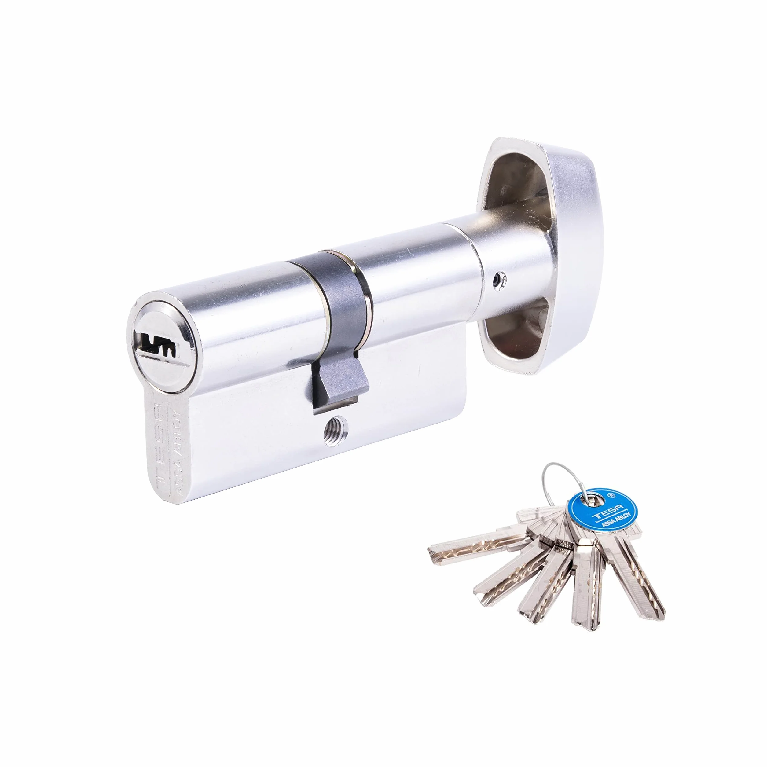 TESA T65B4030N Cilindro europeo T60, 40 x 30 mm, nichelato, per serrature a profilo europeo