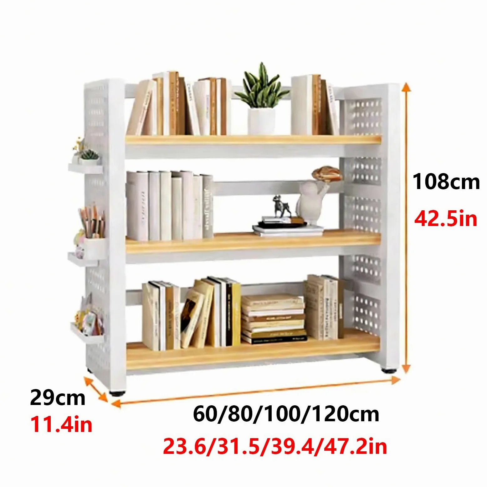 Scafali Ripostiglio Scaffale Cucina Pannello Forato Laterale Altezza del Ripiano Regolabile Adatto per Uffici, Camere da Letto e Lavanderie Scaffale da Cucina Nero(C,120 * 29 * 108cm)