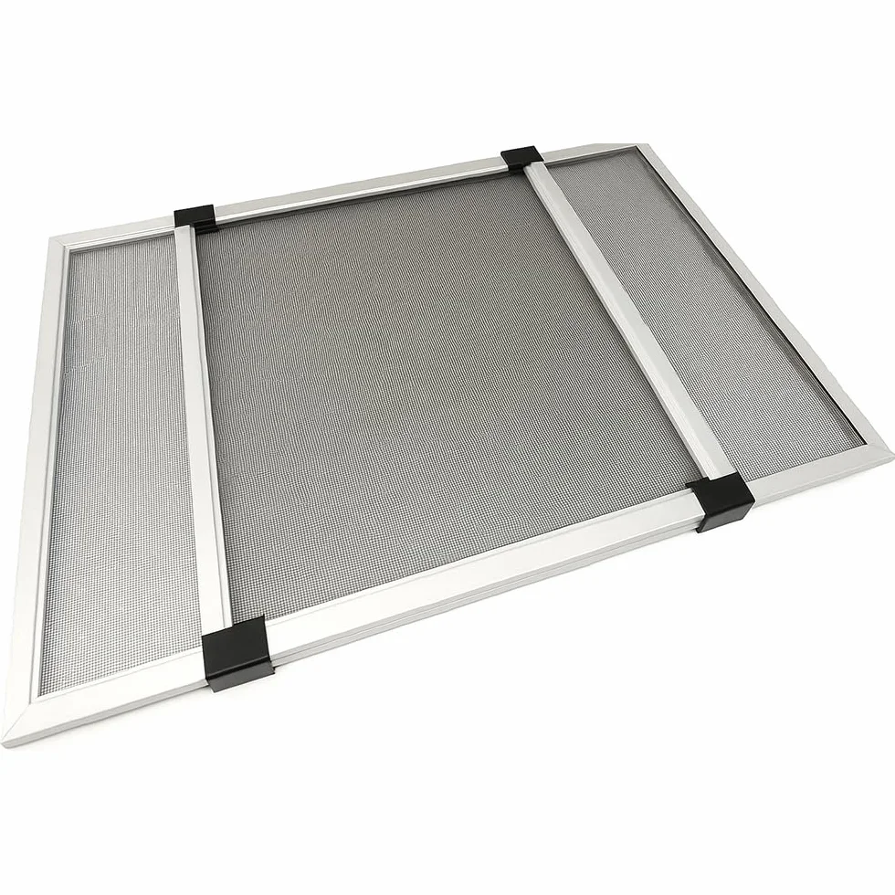 Zanzariera a Telaio Estensibile Unidirezionale Rete Fibra di Vetro Alluminio Anodizzato H75x100/192cm Grigio