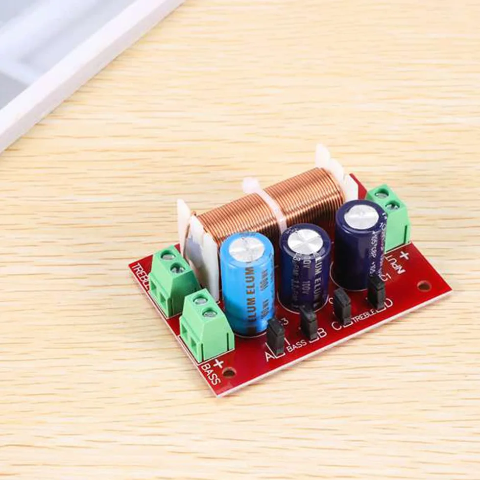 400 W, frequenza altoparlante morbida, 2 , alta bassa, 4-16 Ohm, divisore per altoparlanti