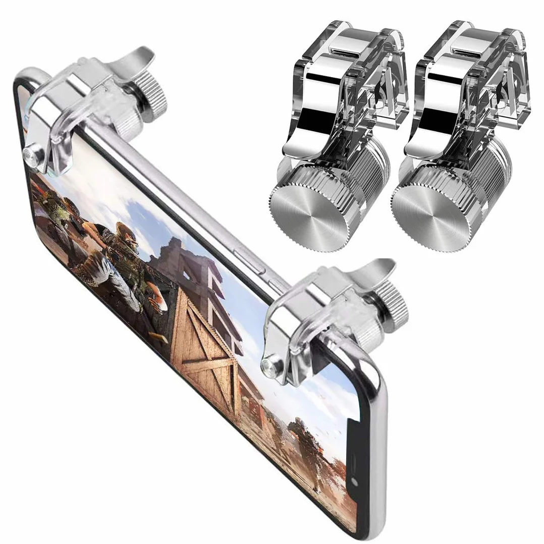 Morza 1 Paio Cellulare Joystick Gioco Fuoco Scopo Sostituzione Pulsante Trigger R11 Shooter Chiave del Metallo Gamepad per PUBG