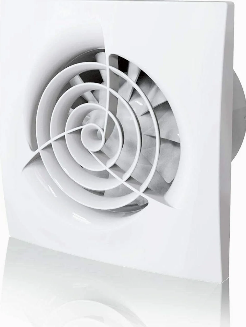Ventola Estrazione aria Industriale 100 mm Facile da installare una ventola di estrattore da bagno potente tranquillo da 4 pollici parete della doccia e ventilazione montata a soffitto Controllo ambie