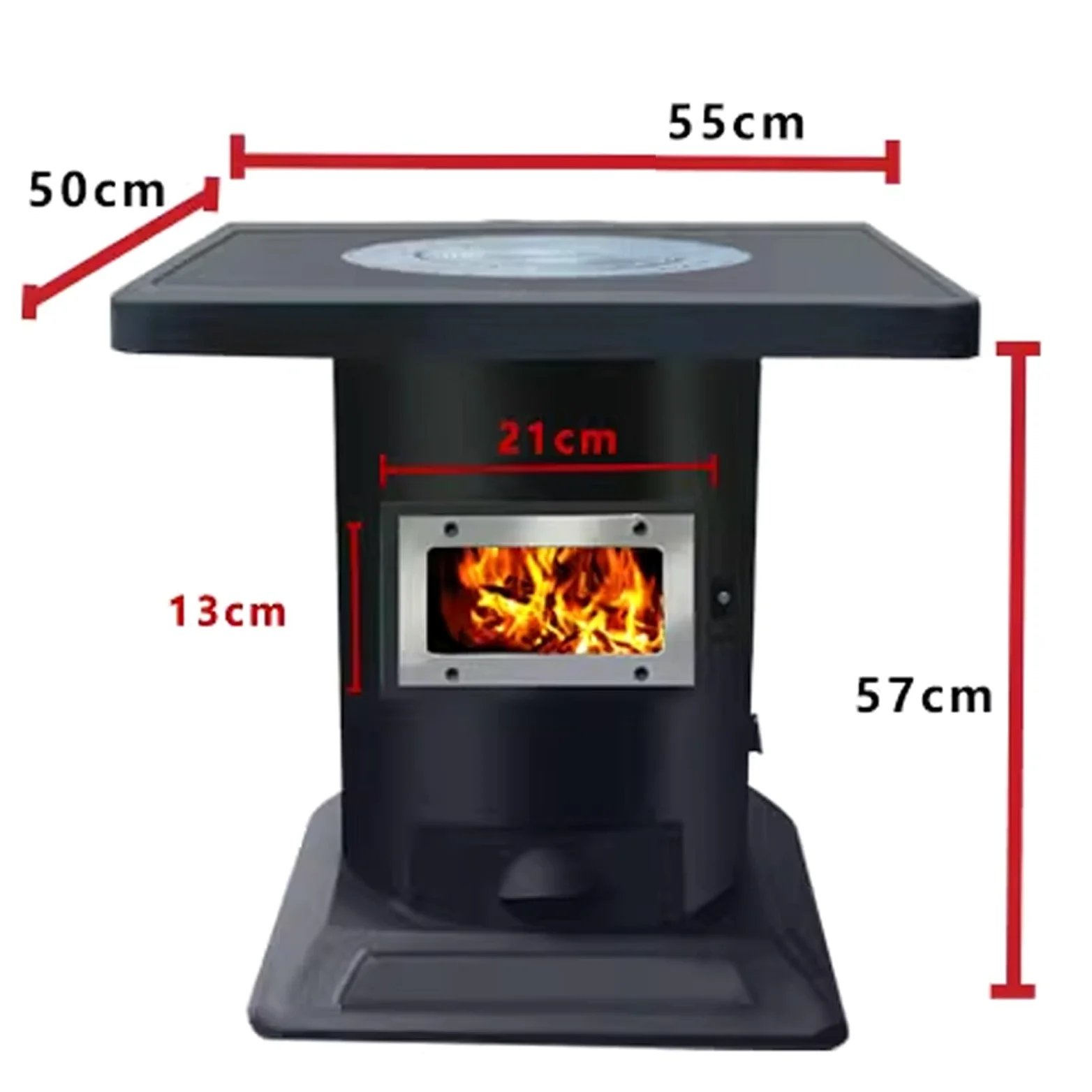 Stufa Da Esterno Stufa A Legna Con Forno Rivestimento Interno in Ghisa Include Pinza, Gancio E Spatola Adatto A Diversi Combustibili Cucine Da Campeggio
