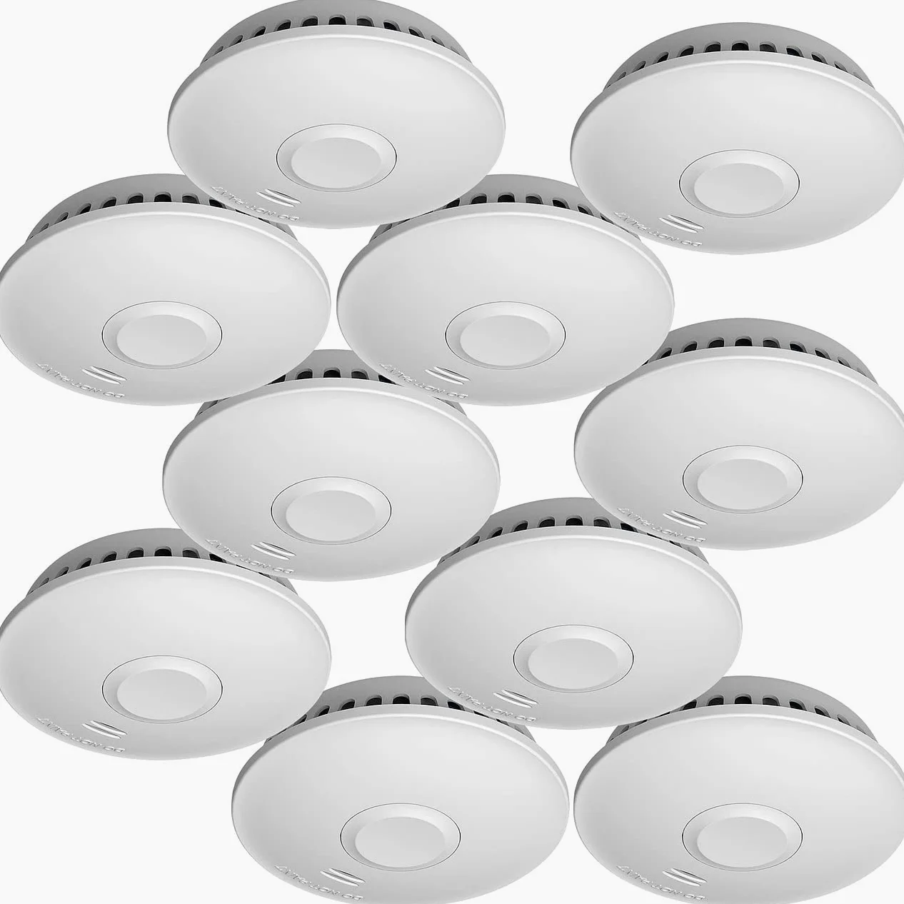 VisorTech rilevatore di fumo protezione antincendio: Set da 10 pezzi Rilevatore di fumo wireless, connettibile, 85 dB (wireless, connettibile, certificato VdS, connesso)