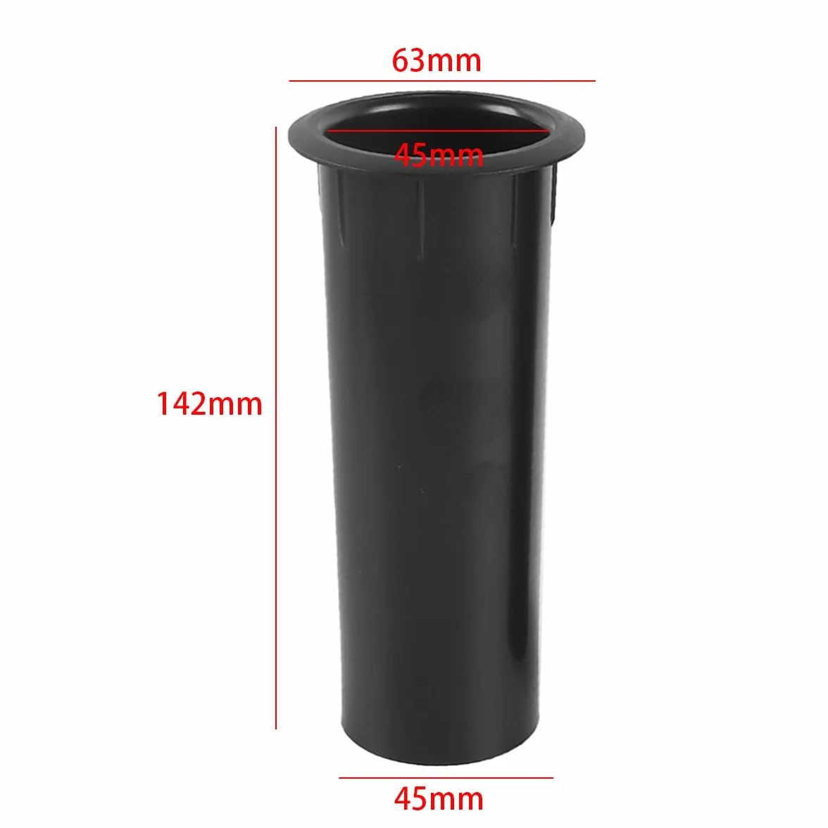 Riven 2 altoparlanti Air Port, 50 x 142 mm, tubo di collegamento per amplificatori bassi, altoparlanti domestici, pezzi di ricambio fai da te (nero)