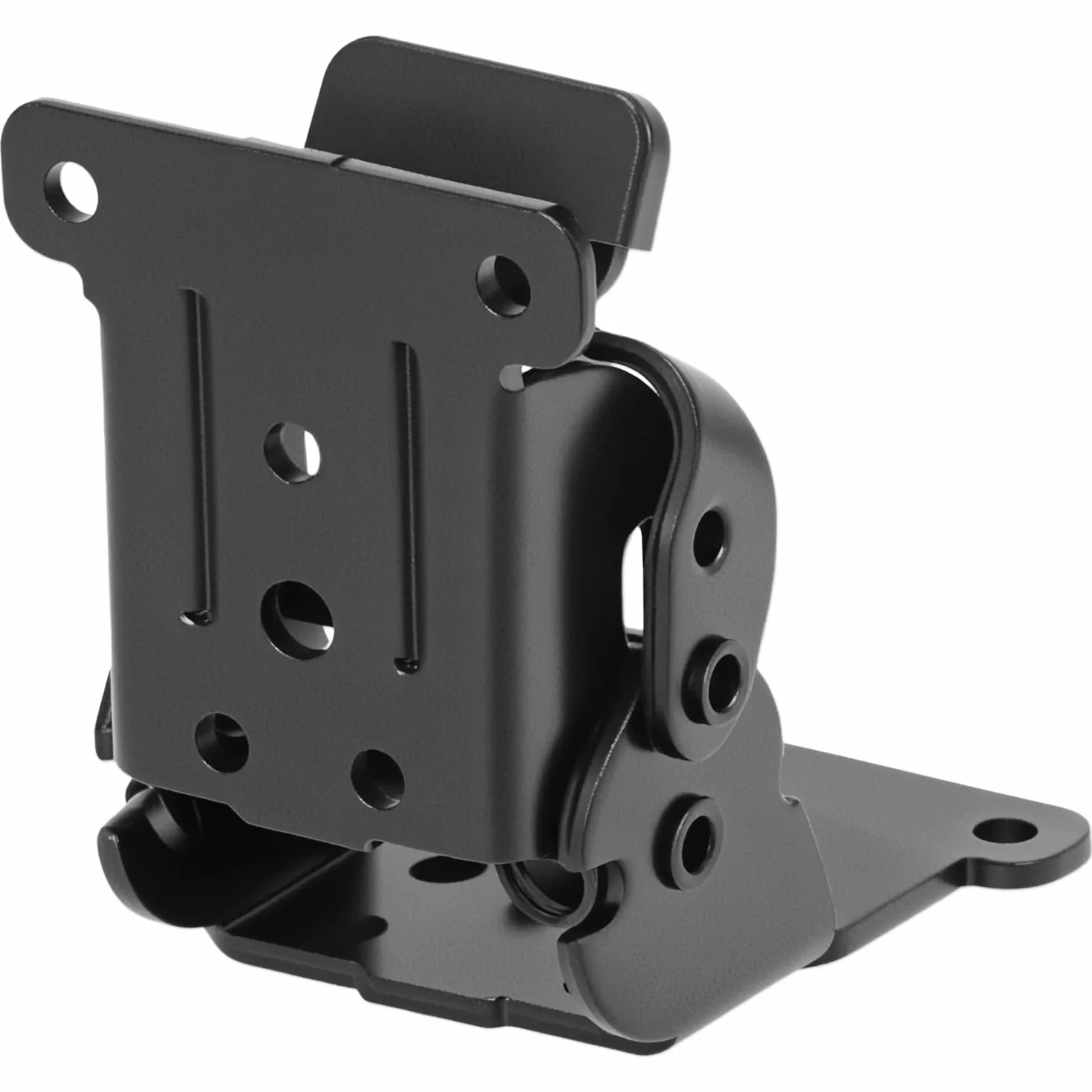 QWORK® 4 Pezzi Staffe per Tavoli Pieghevoli, Cerniera Autobloccante in Acciaio Zincato con 40 Viti - Nero