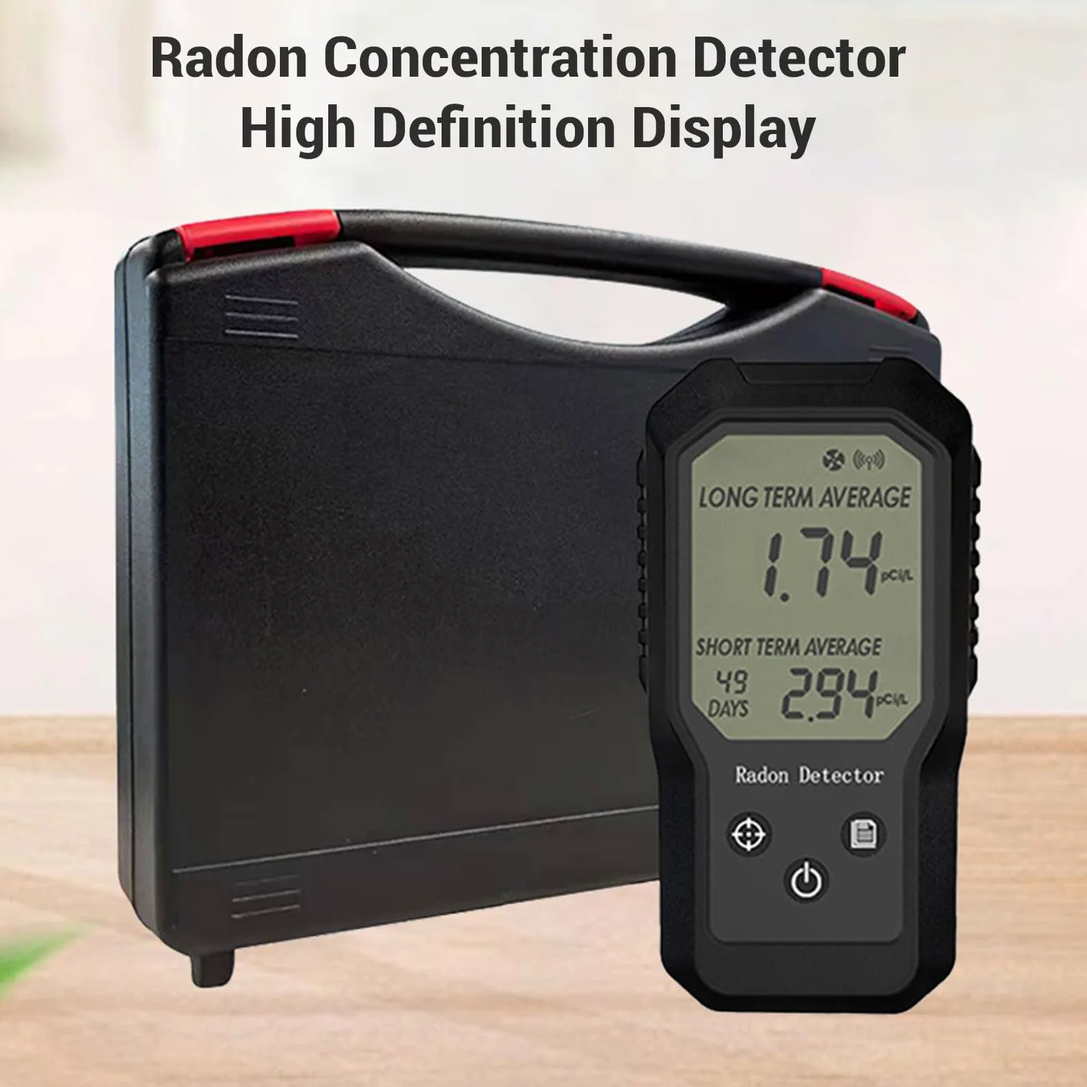 Digital Radon Gas Detector Accurate Home Tester with Quick Results for