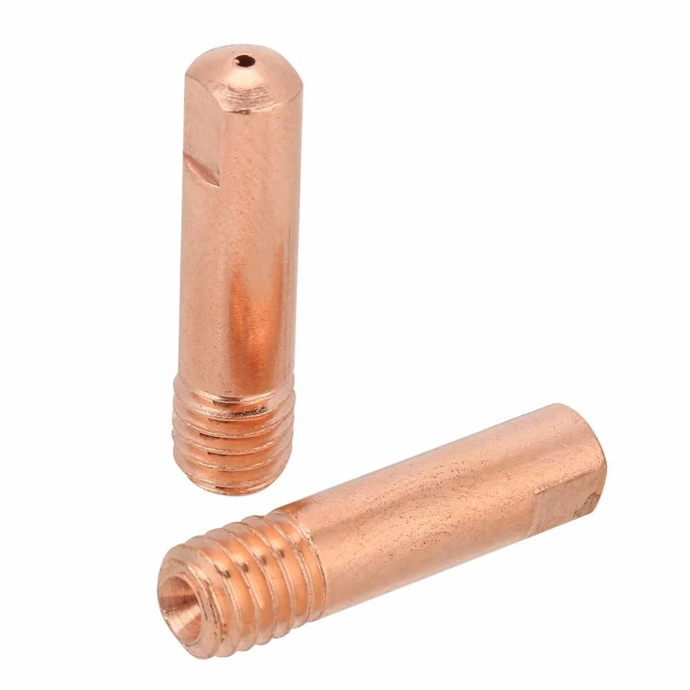 Akozon 24KD MIG/MAG Saldatura Torcia Consumabili 20pcs Rame Punta 0.8/1.0mm