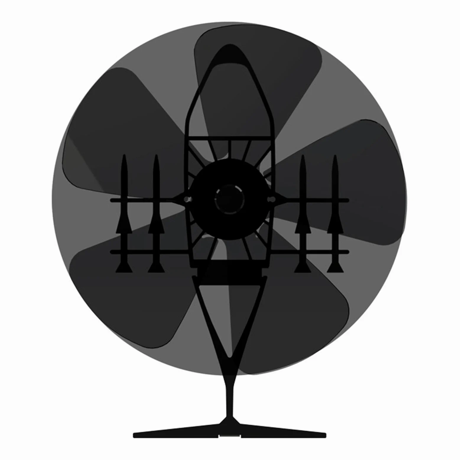 Ventilatore Per Stufa A Legna - Ventilatore Ecologico Silenzioso | Alimentato A Calore, Ventilatori Per Non Elettrici Per La Casa | Ventilatores Per Circolatore Di Riscaldamento Con Bruciatore