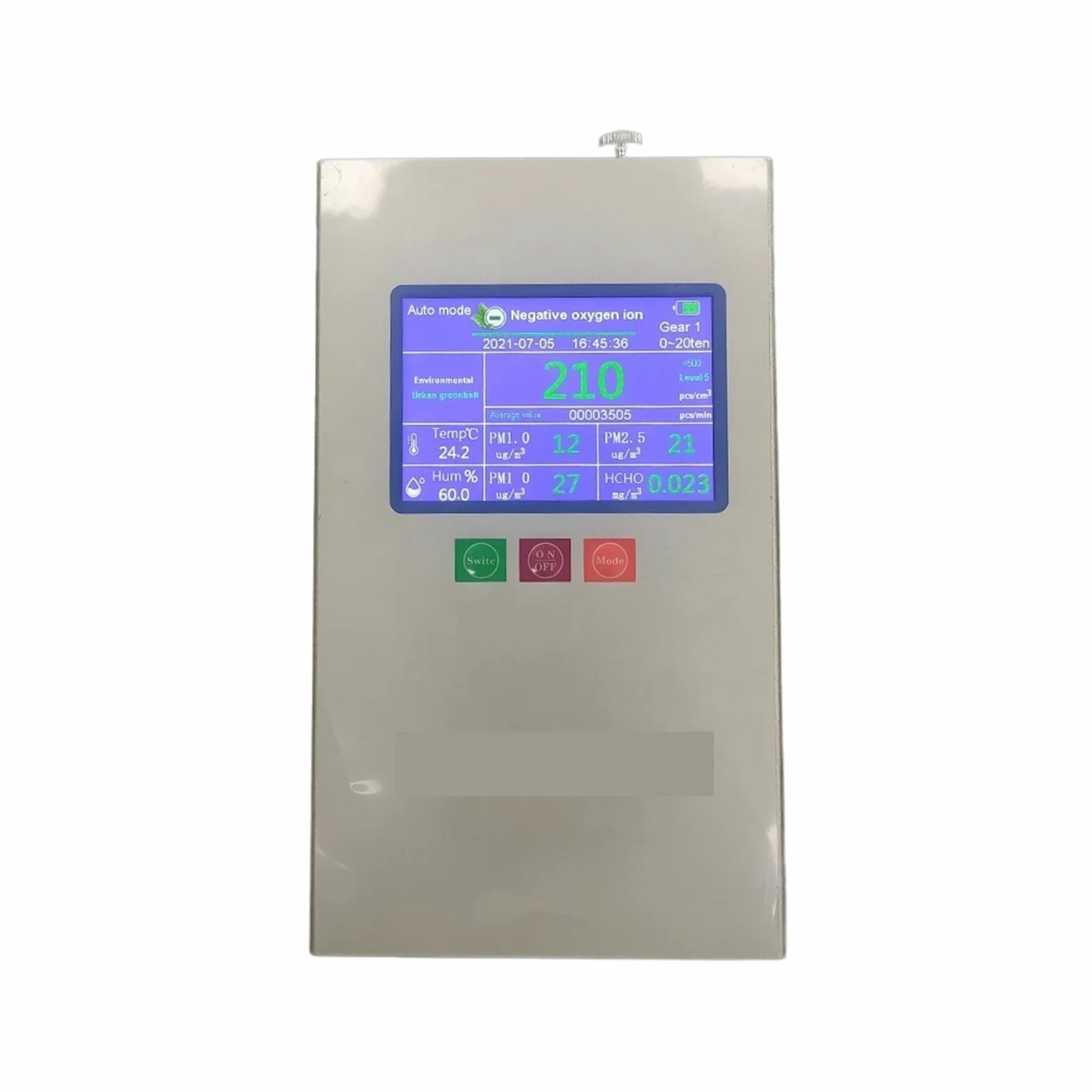 Monitor gas, rilevatore perdite gas, Rilevatore di ioni negativi Detector Formaldehyde Detector Dust Detector Industrial Air Monitor Analyzer Gas per casa, camper, fognatura