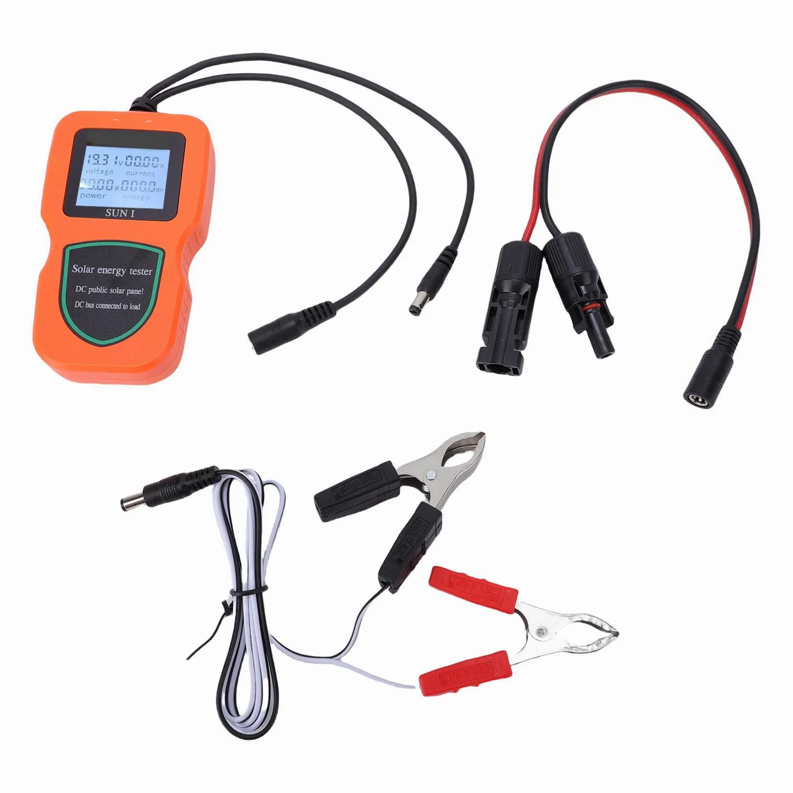 Multimetro Fotovoltaico MPPT Tester Accurato per Pannelli Solari per Uso Residenziale e Commerciale ABS Leggero 1 unità (ORANGE)
