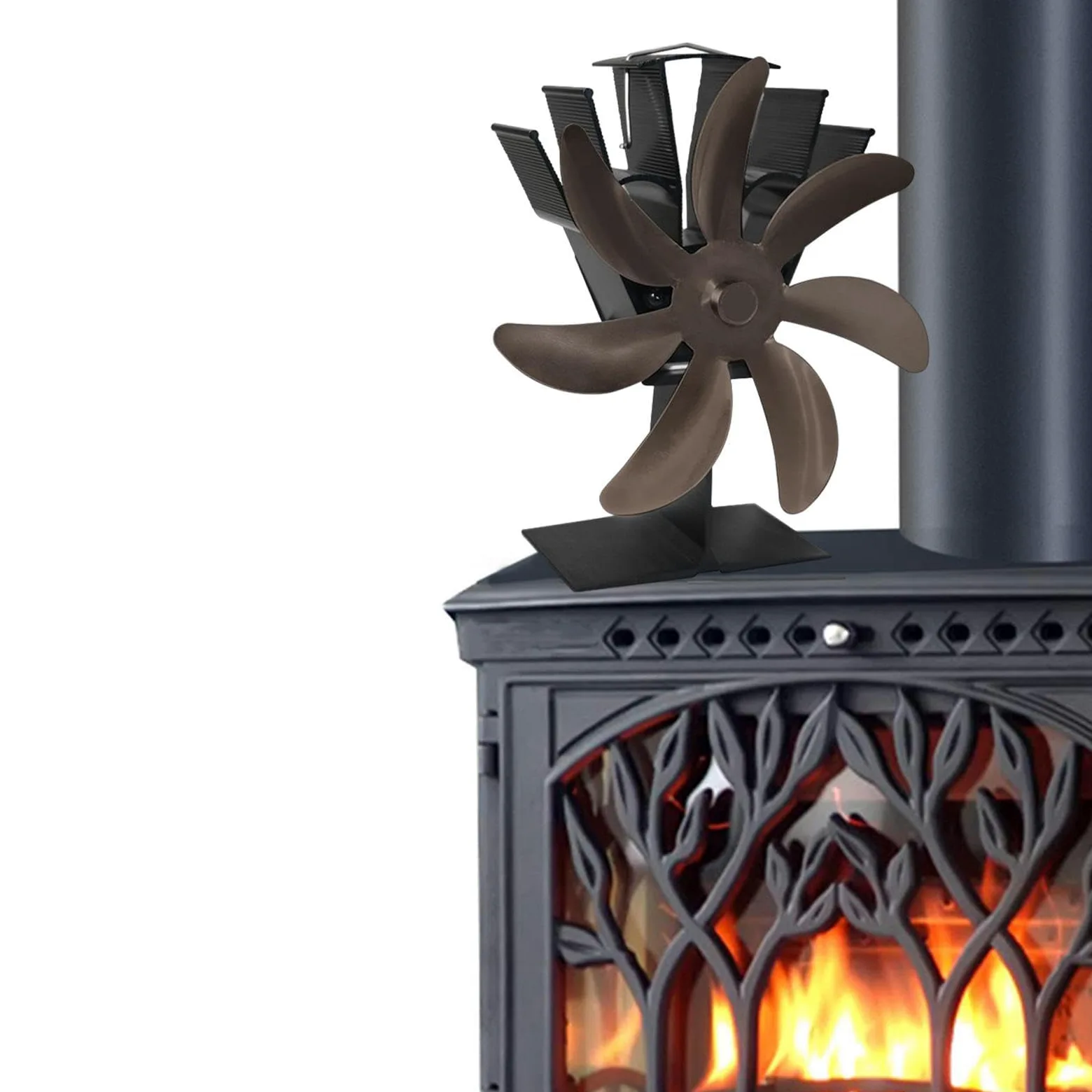 Termometro per stufa a legna. La ventola della stufa a legna | un'efficienza termica precisa, garantendo comfort con operazioni silenziose. Inserto per camino pellet.