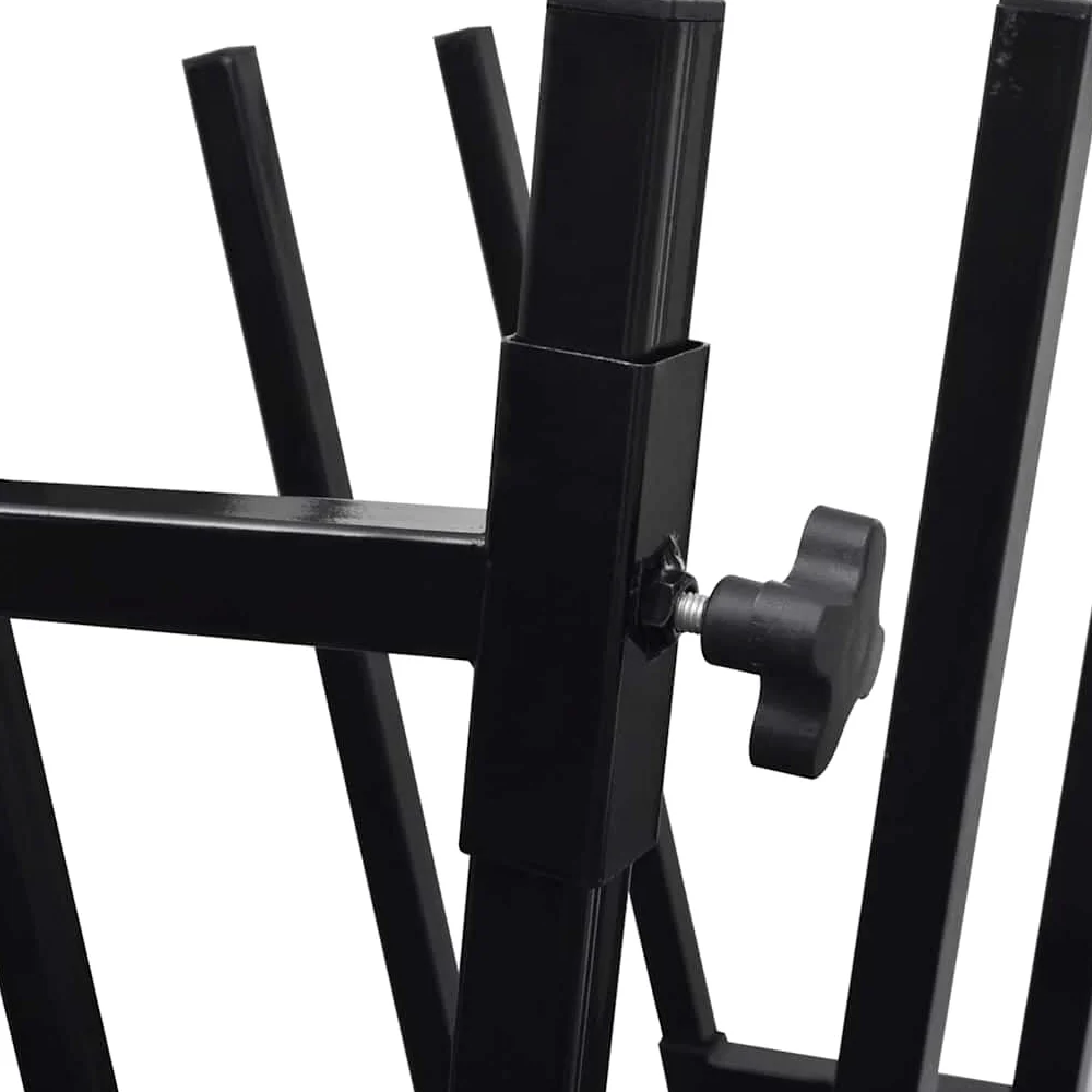 vidaXL Cavalletto Verniciato a Polvere Nero per Segare Legno