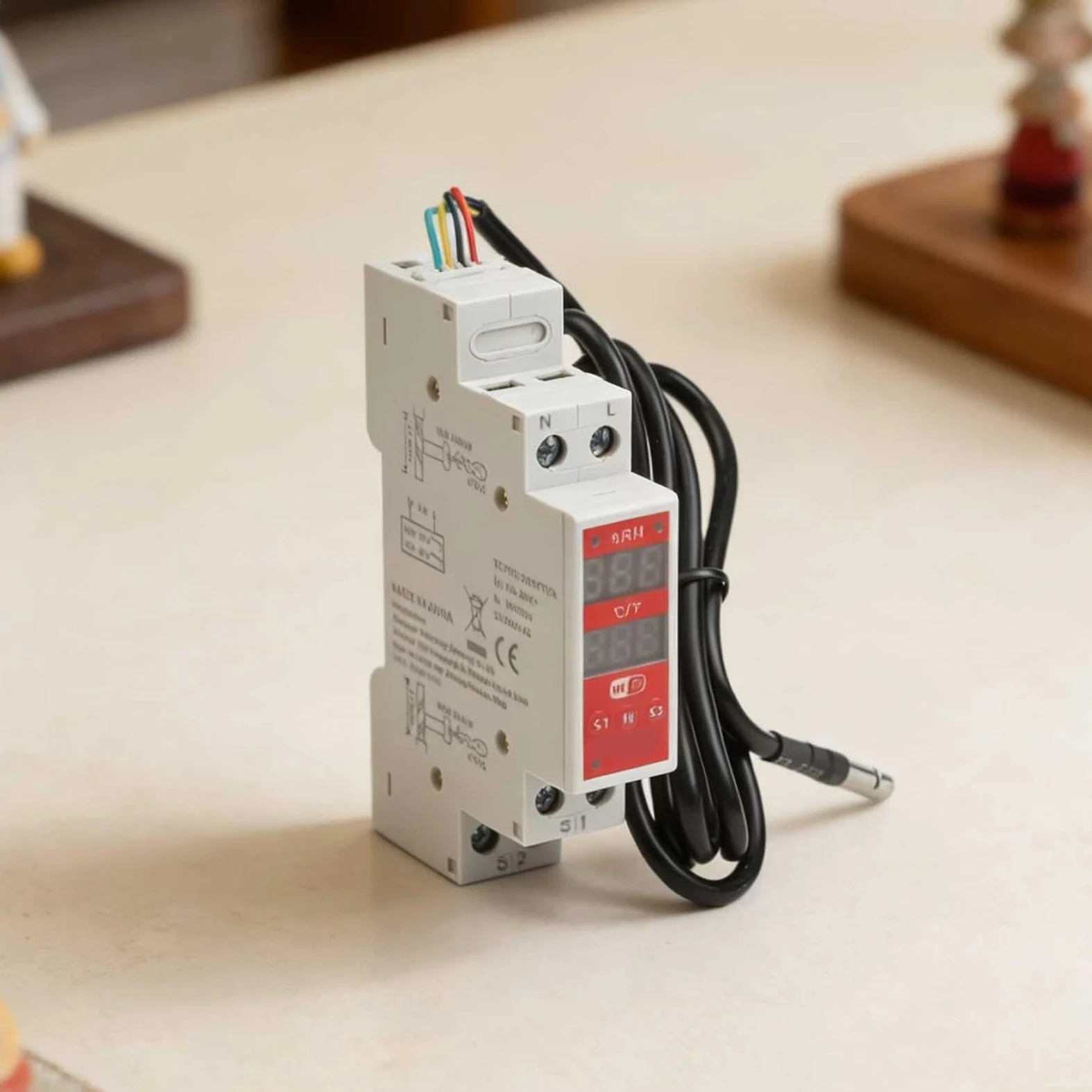 Termostato Smart WiFi con sonda, regolatore digitale di umidità di temperatura per app Tuya, interruttore relè programmabile