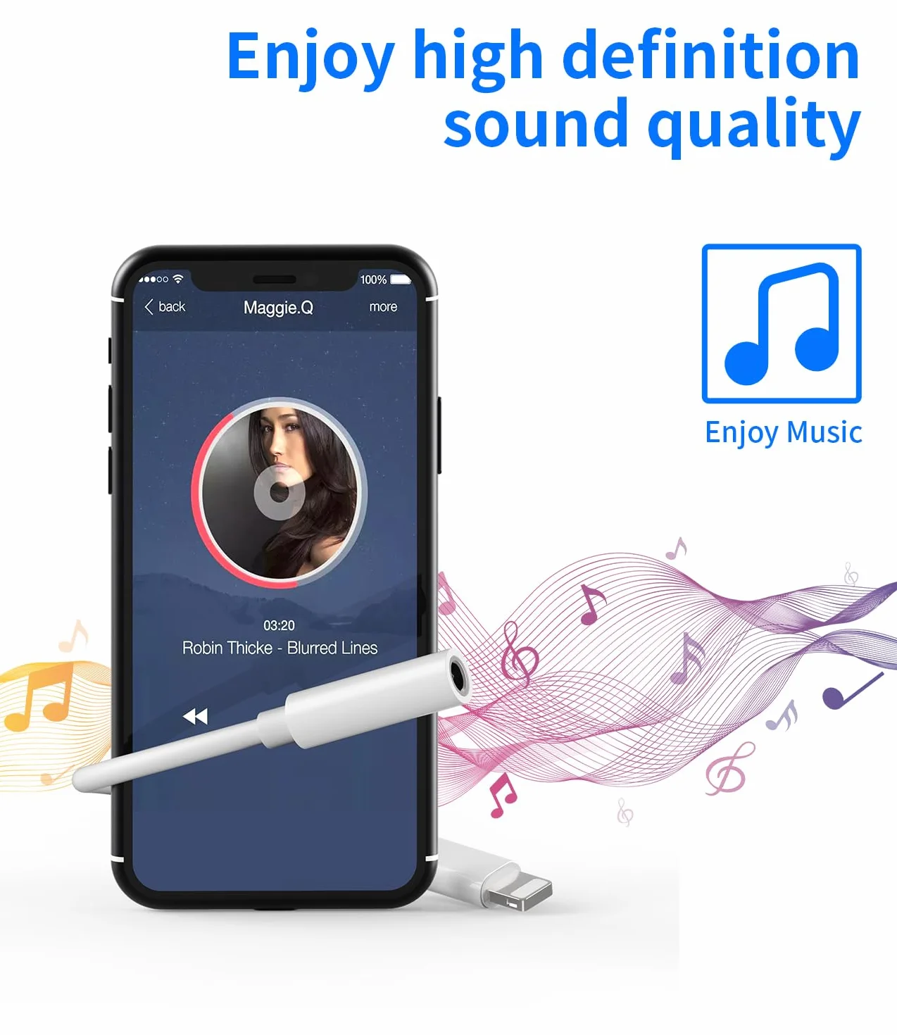 Adattatore Lightning a 3,5 mm per iPhone 14 13 Pro Max Jack Cuffie Audio Cavo Connettore Certificato per Apple MFI AUXiliare Splitter per iPad Cuffie Accessori