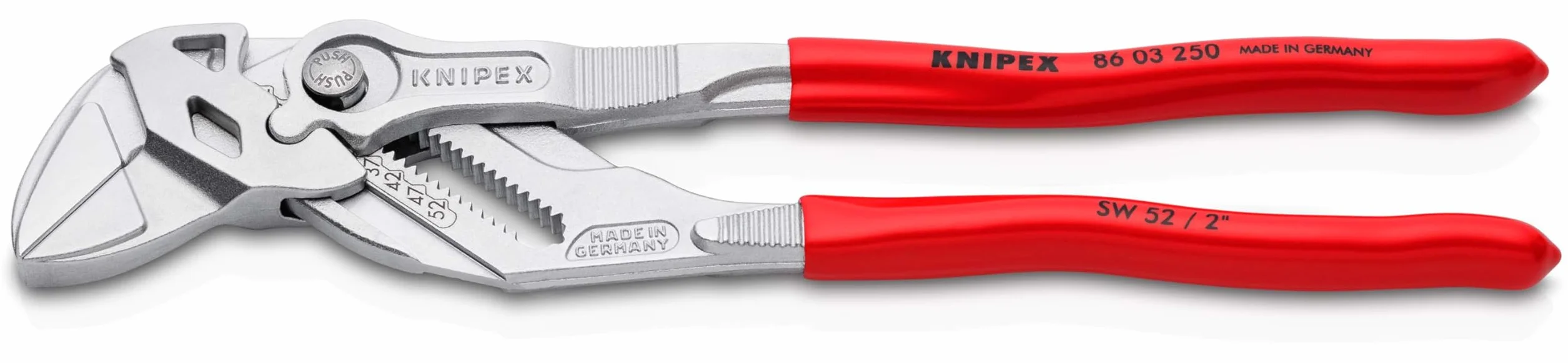 KNIPEX Pinza chiave 250 mm 86 03 250 cromata rivestiti in resina sintetica